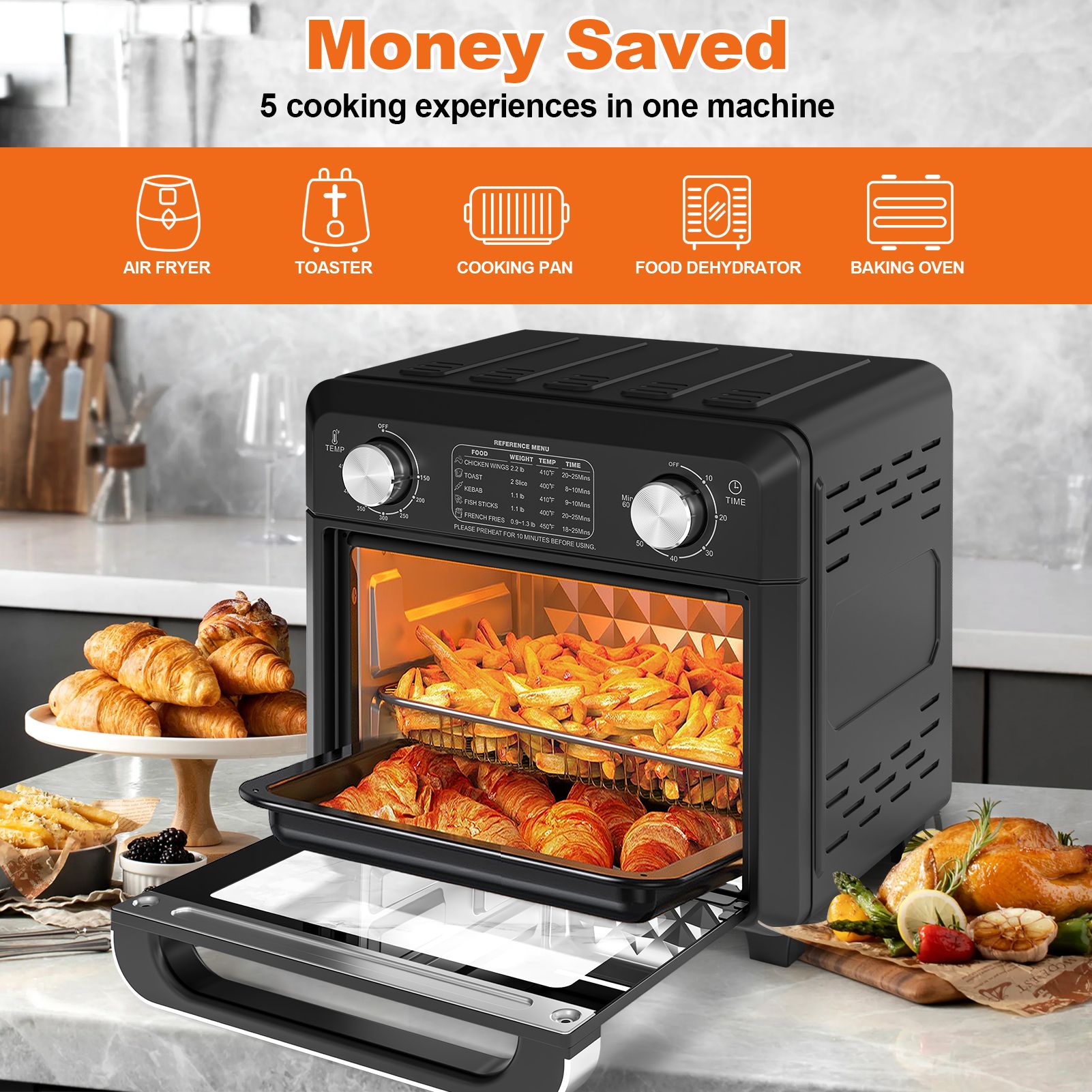 JUSHUA FL-X34Q87 Countertop-Toaster-Ovens - View #6