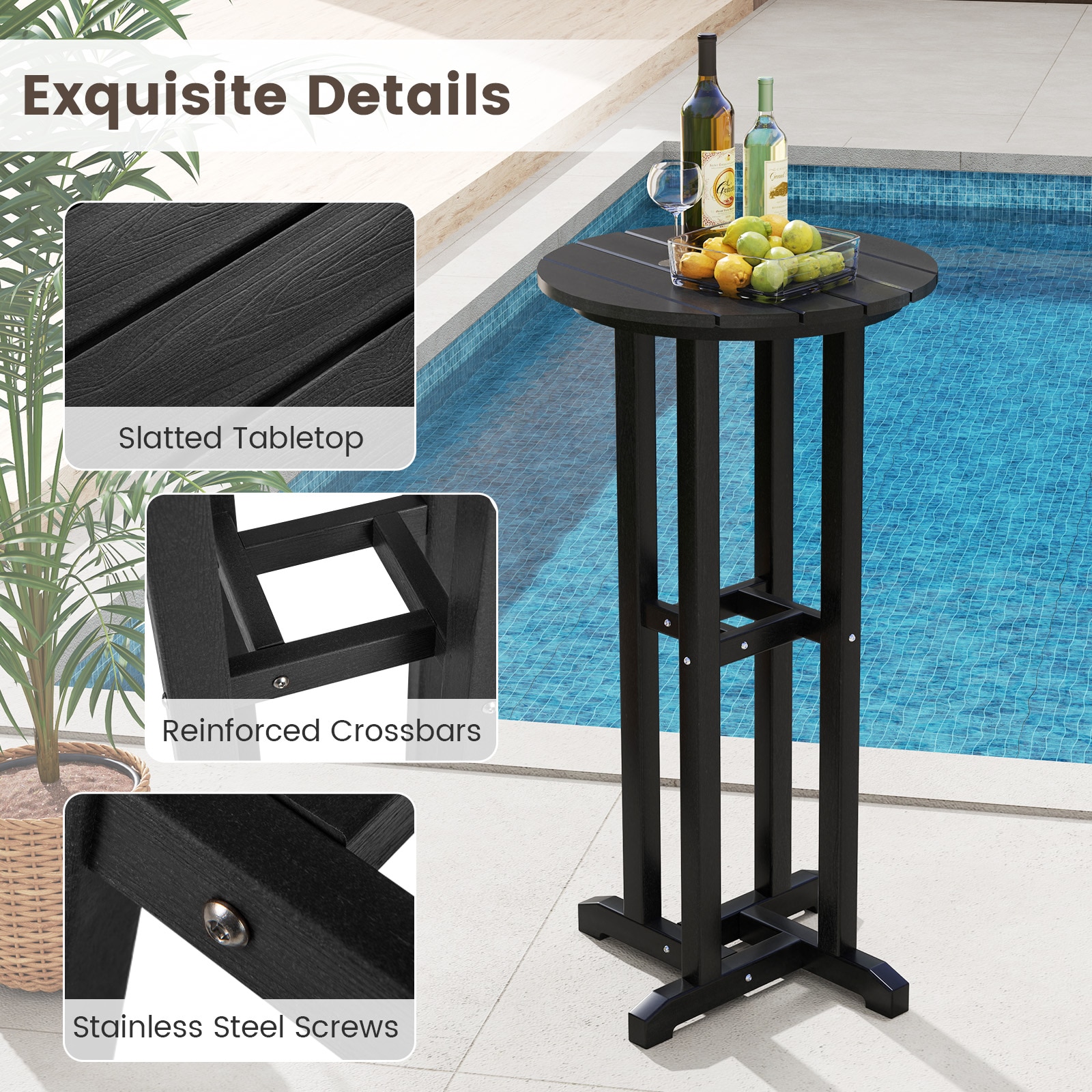 LIVIZA TDS12062DK Patio-Tables - View #7