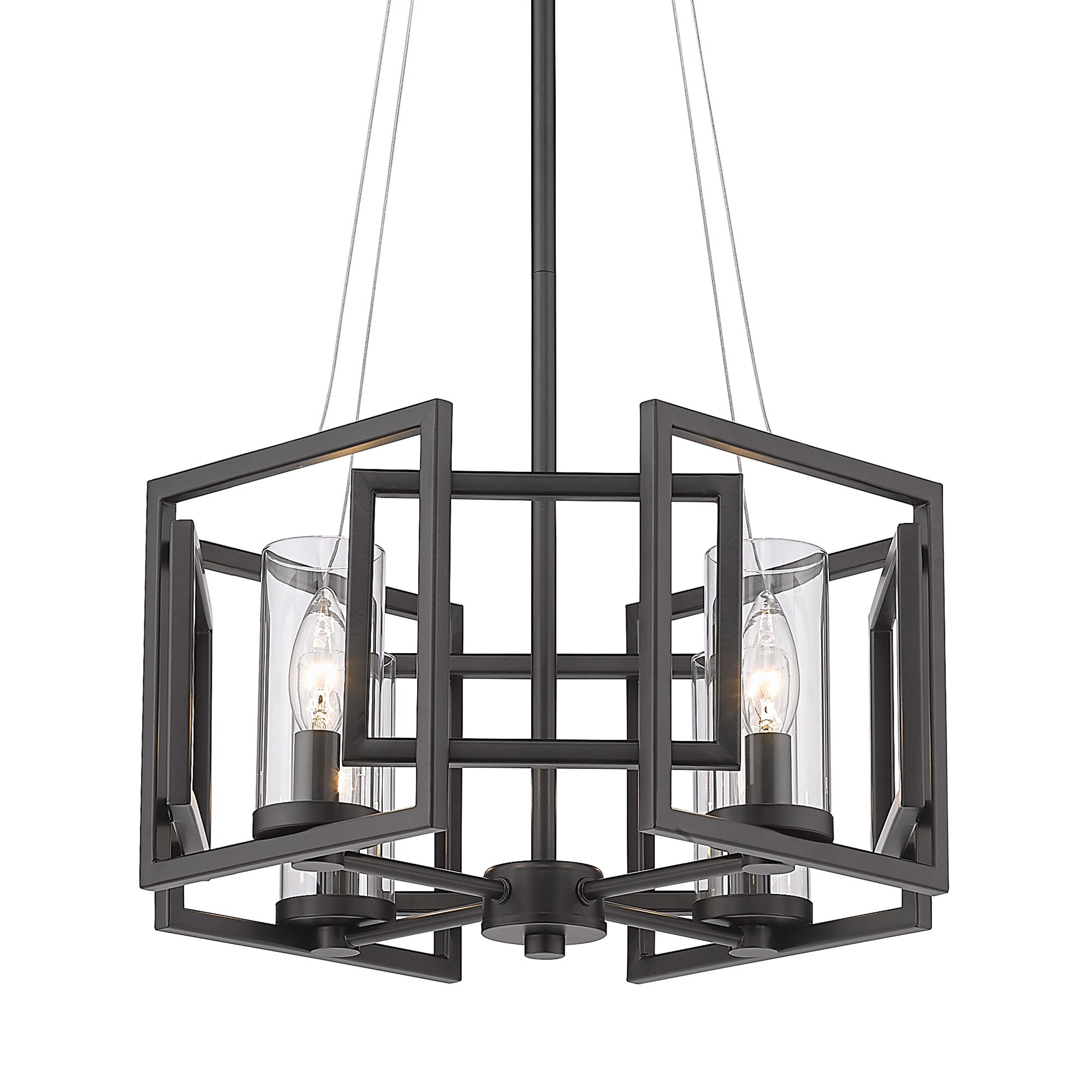 Golden Lighting 6068-4P BLK Pendant-Lights - View #4
