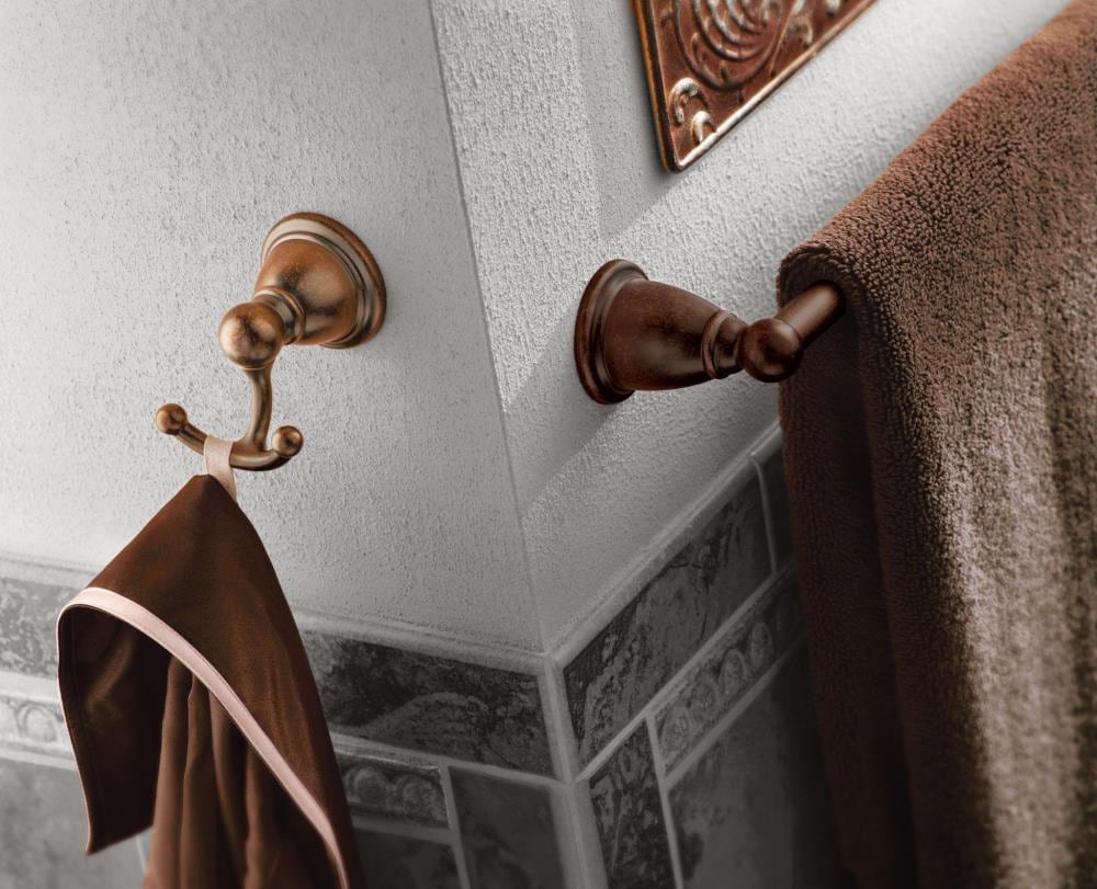 Moen Brantford 24-in Oil Rubbed Bronze Wall Mount Single Towel Bar in the  Towel Bars department at