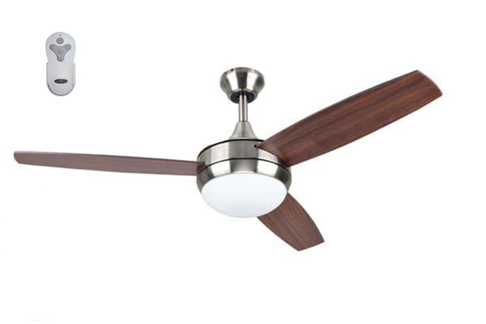 Brushed Nickel Led Indoor Ceiling Fan, Ceiling Fans Huntington Beach
