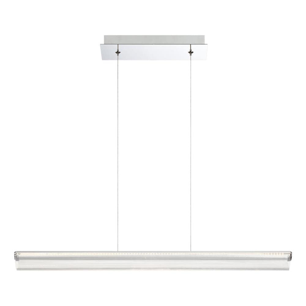 Eurofase 37160-012 Landor Chrome Transitional Linear LED Hanging Kitchen Island Light