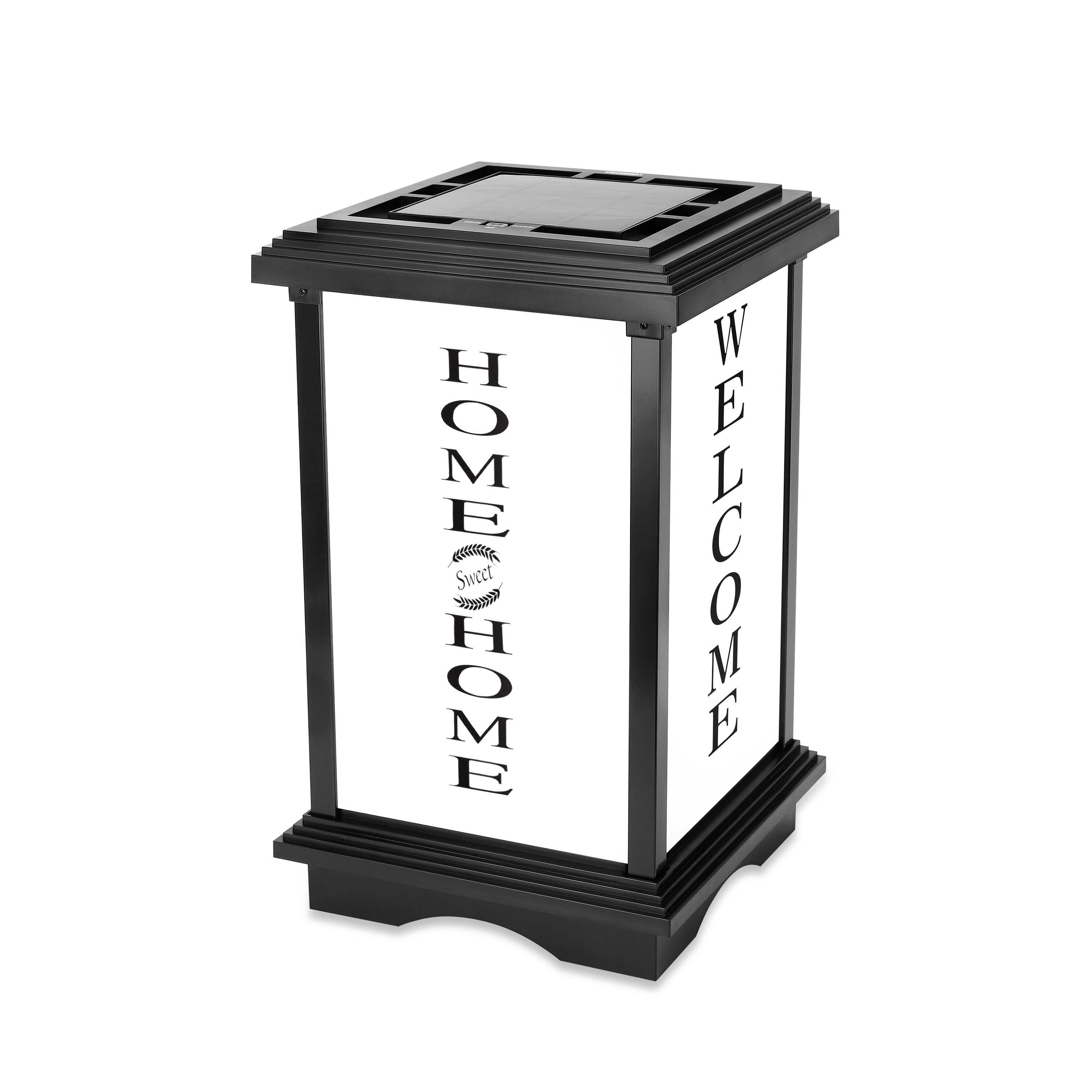 Techko Solar LED Welcome Lantern with Amber and White Light