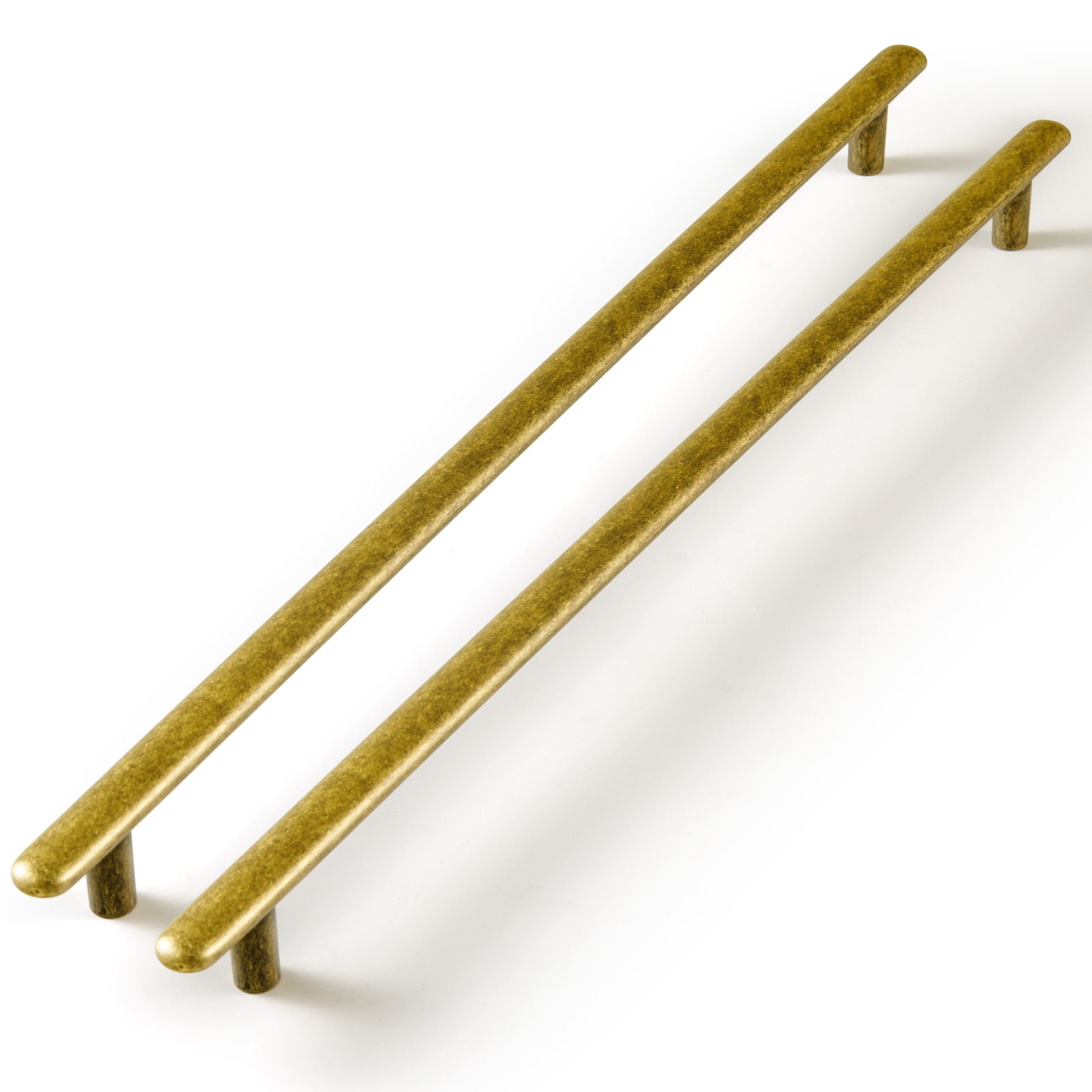 Miaokesen 9572GT-320 12-5/8-in , 320mm Center to Center Antique Brass Rectangular Handle 6 -Pack
