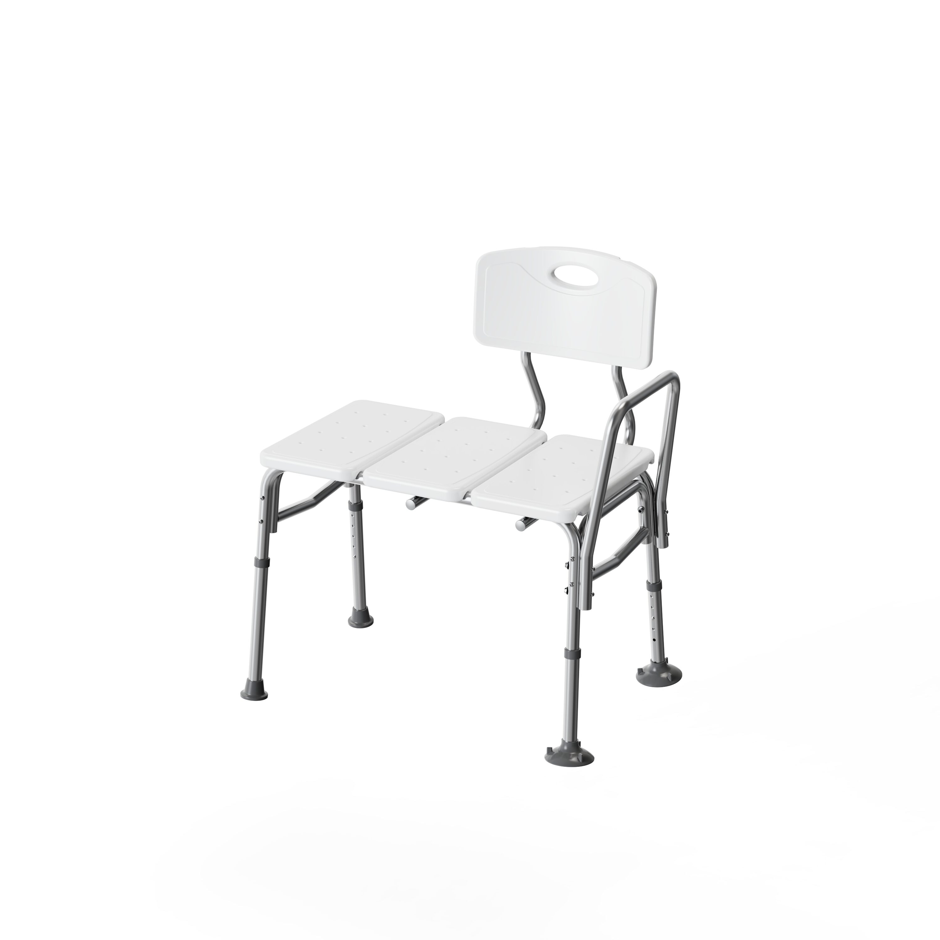 Project Source White Shower and Bath Stool in the Bathroom Safety