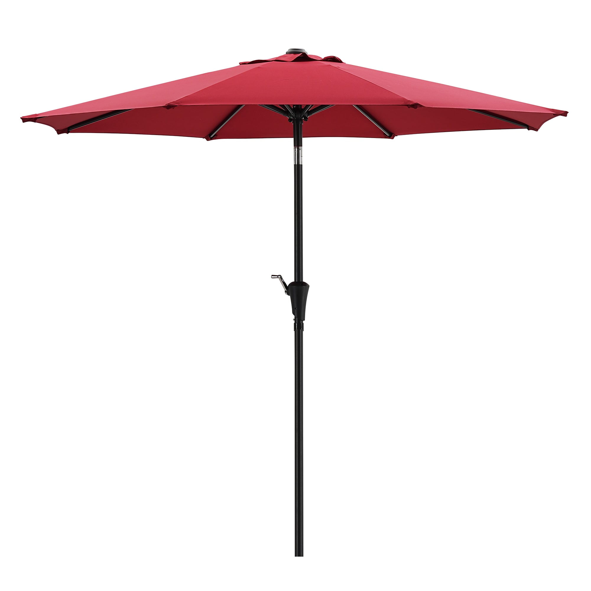 Damerin Z-PU41 7.5-Feet Steel Red Market Patio Umbrella