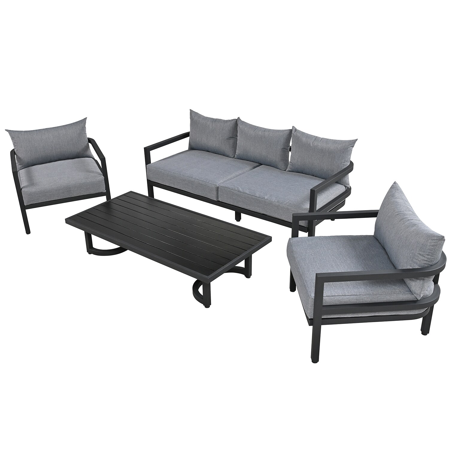 SINOFURN SYA020390GY Patio-Conversation-Sets - View #8