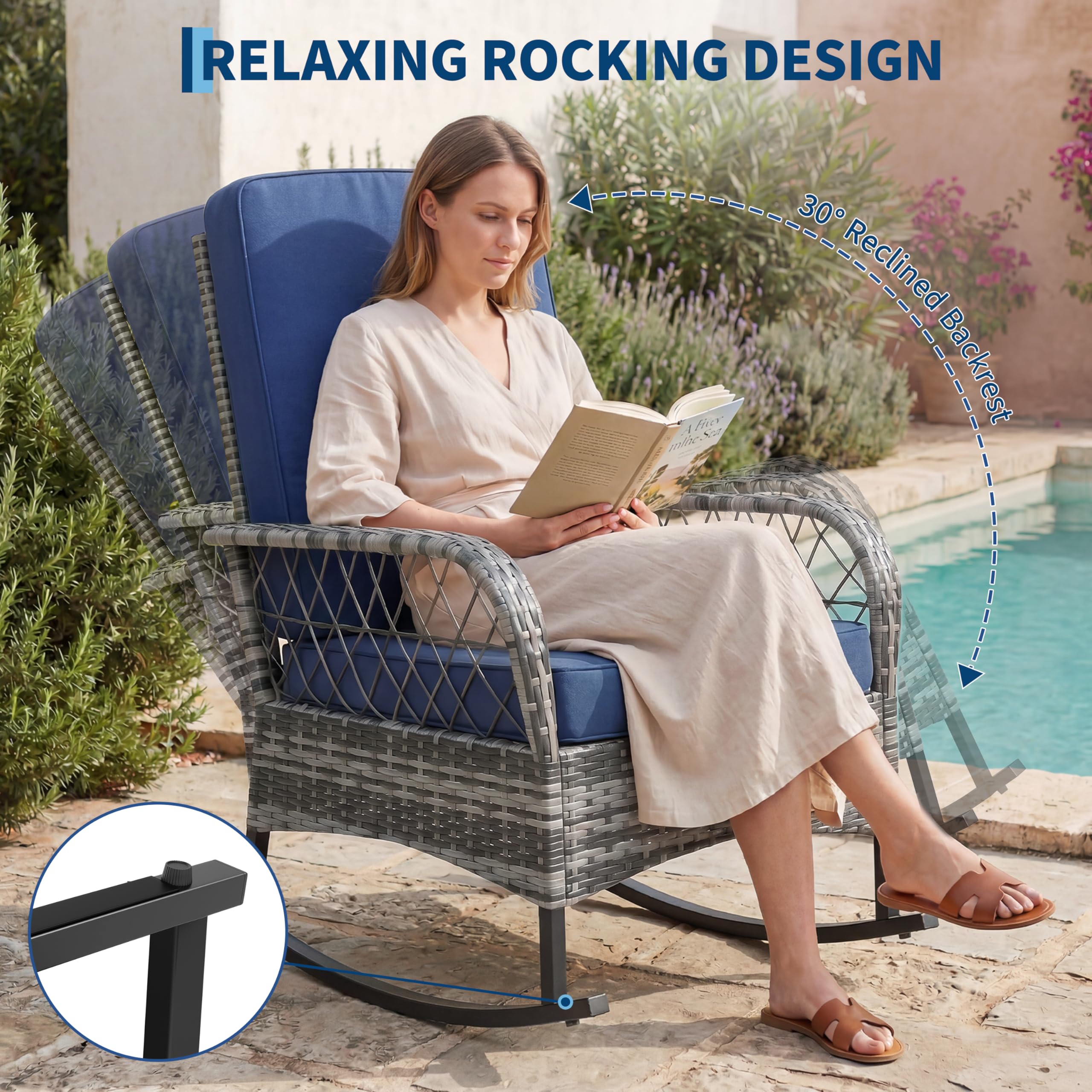 Garvee BQK-VZU8C9LF8C Patio-Conversation-Sets - View #5