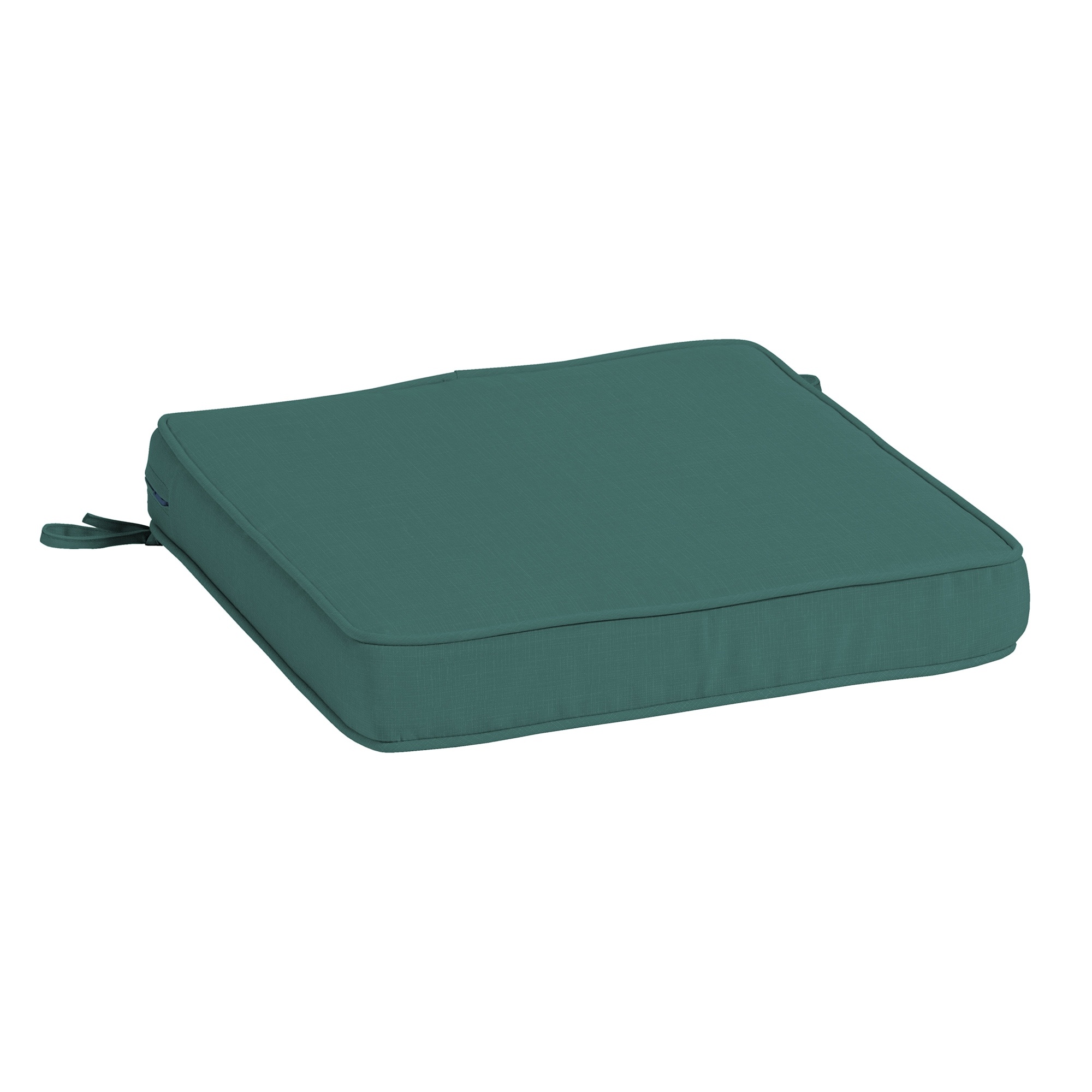 ARDEN ZP03F04B-DKZ1 ProFoam Essentials 20-in x 20-in Peacock Blue Green Texture Patio chair cushion