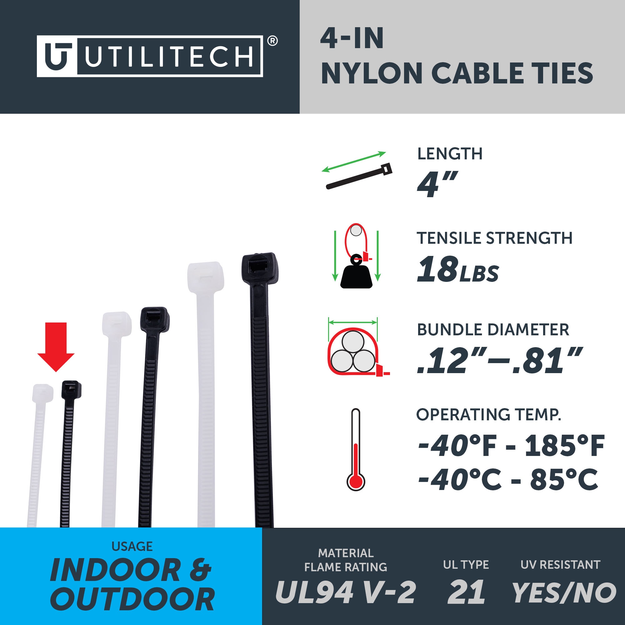 Utilitech SGY-CT133 Cable-Ties - View #3
