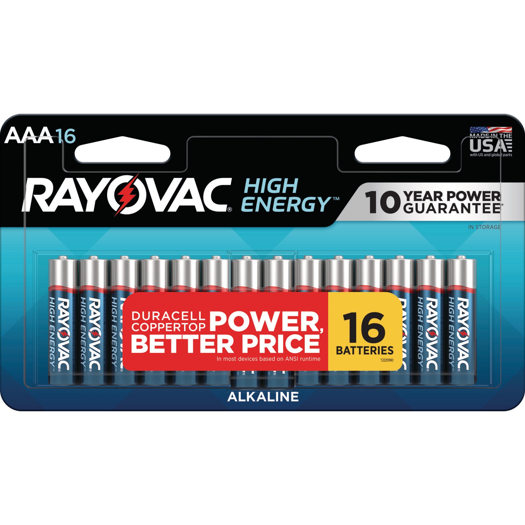 Rayovac Alkaline AAA Batteries (16-Pack) in the AAA Batteries