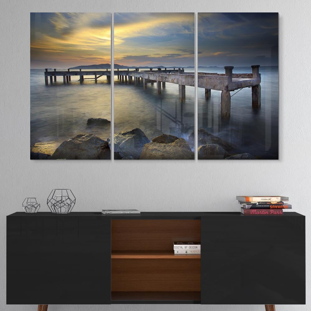 Designart 28-in H x 36-in W Coastal Metal Print at Lowes.com