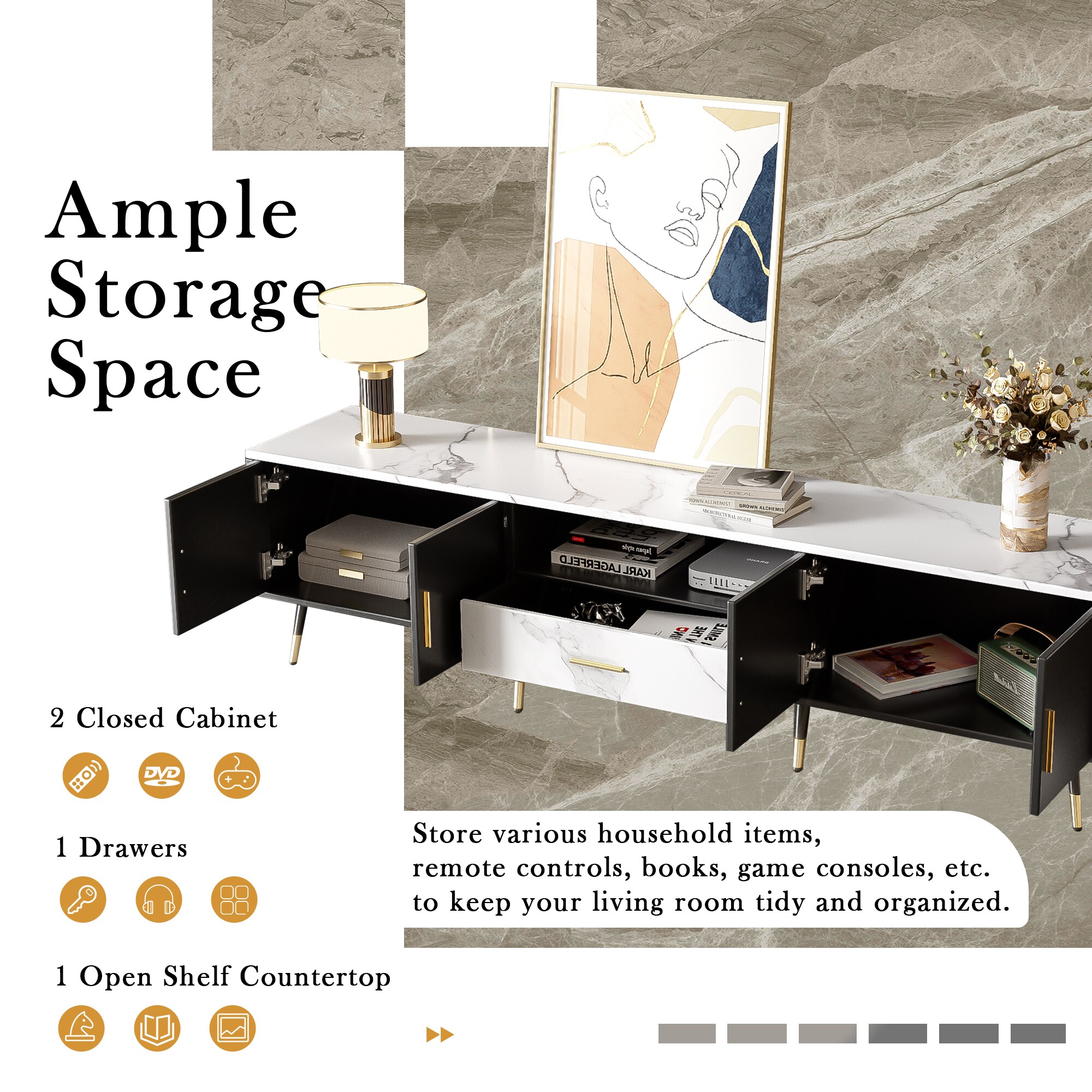 ModernLuxe L3P-N710P188173B Tv-Stands - View #5
