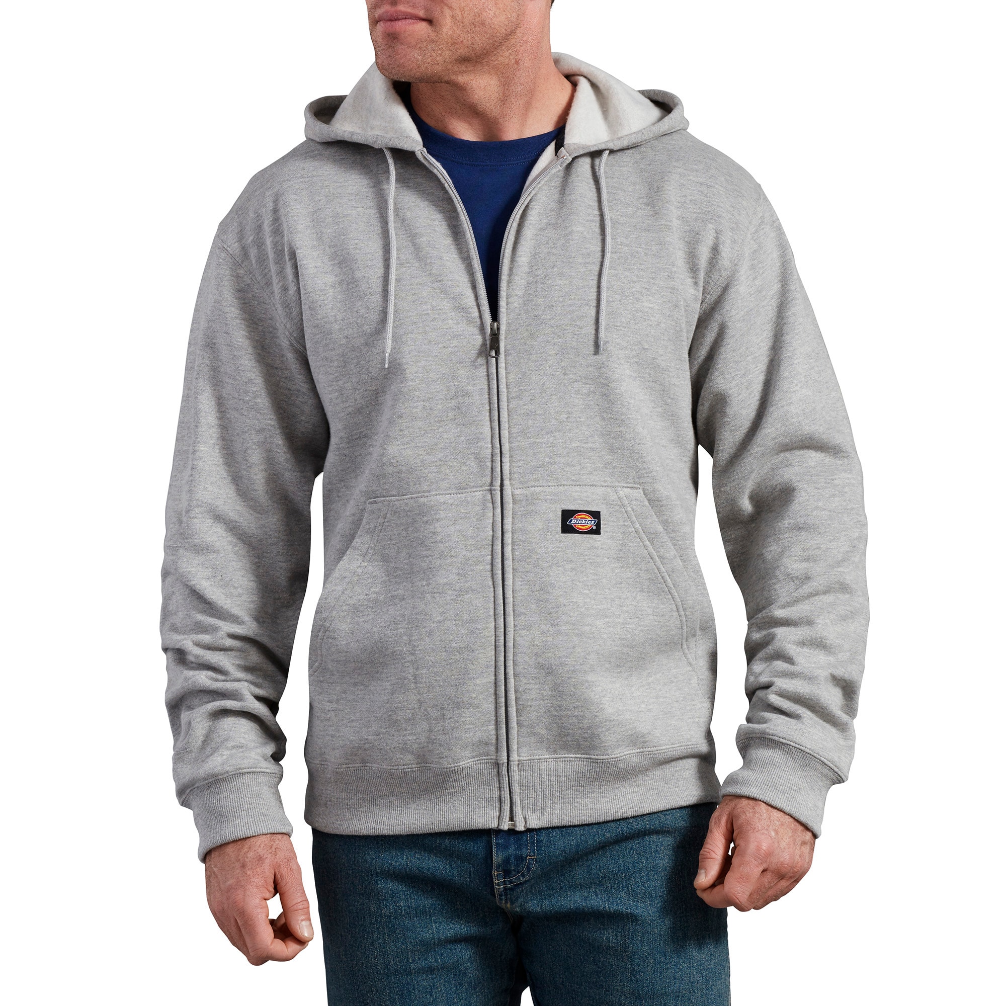 Dickies TW291HG  L  RG Men's Gray Fleece Hooded Hooded jacket ( Large )
