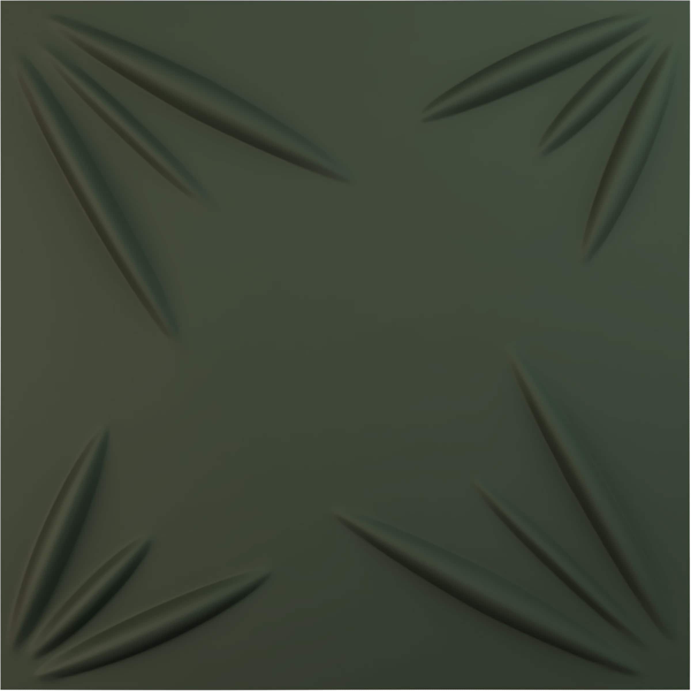 Ekena Millwork WP20X20INGHC 19-5/8-in x 19-5/8-in Embossed Paintable/Stainable Green PVC Abstract Wall Panel ( 2.67-sq ft )