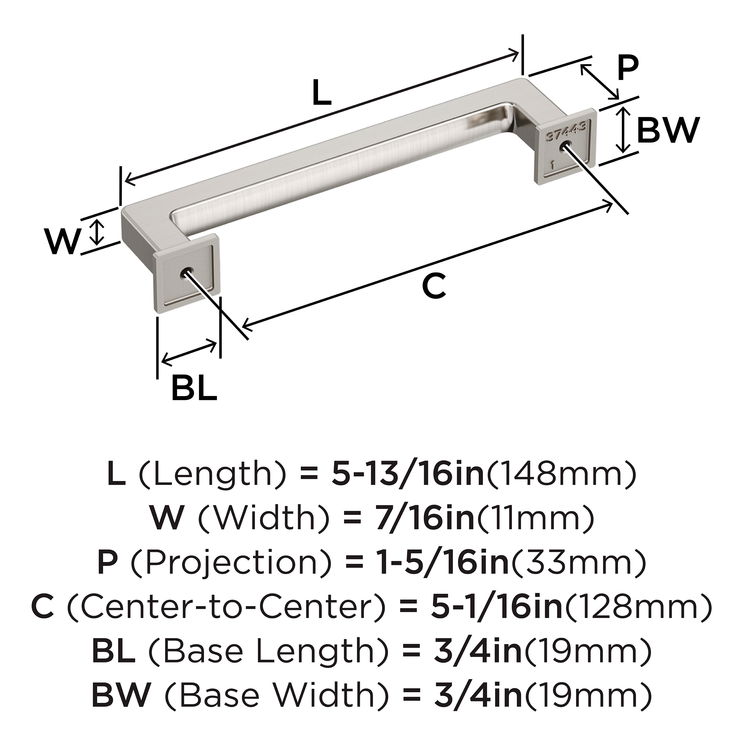 Amerock BP37443G10 Cabinet-Pulls - View #4