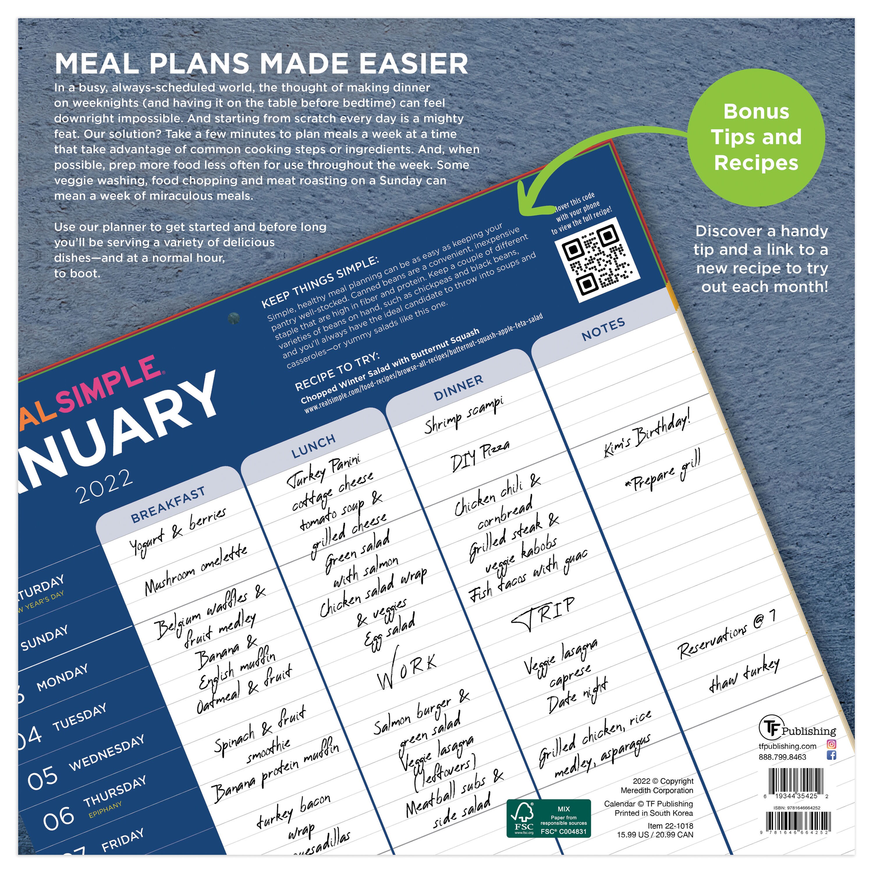 TF Publishing 22-1018 Calendars-Planners - View #2