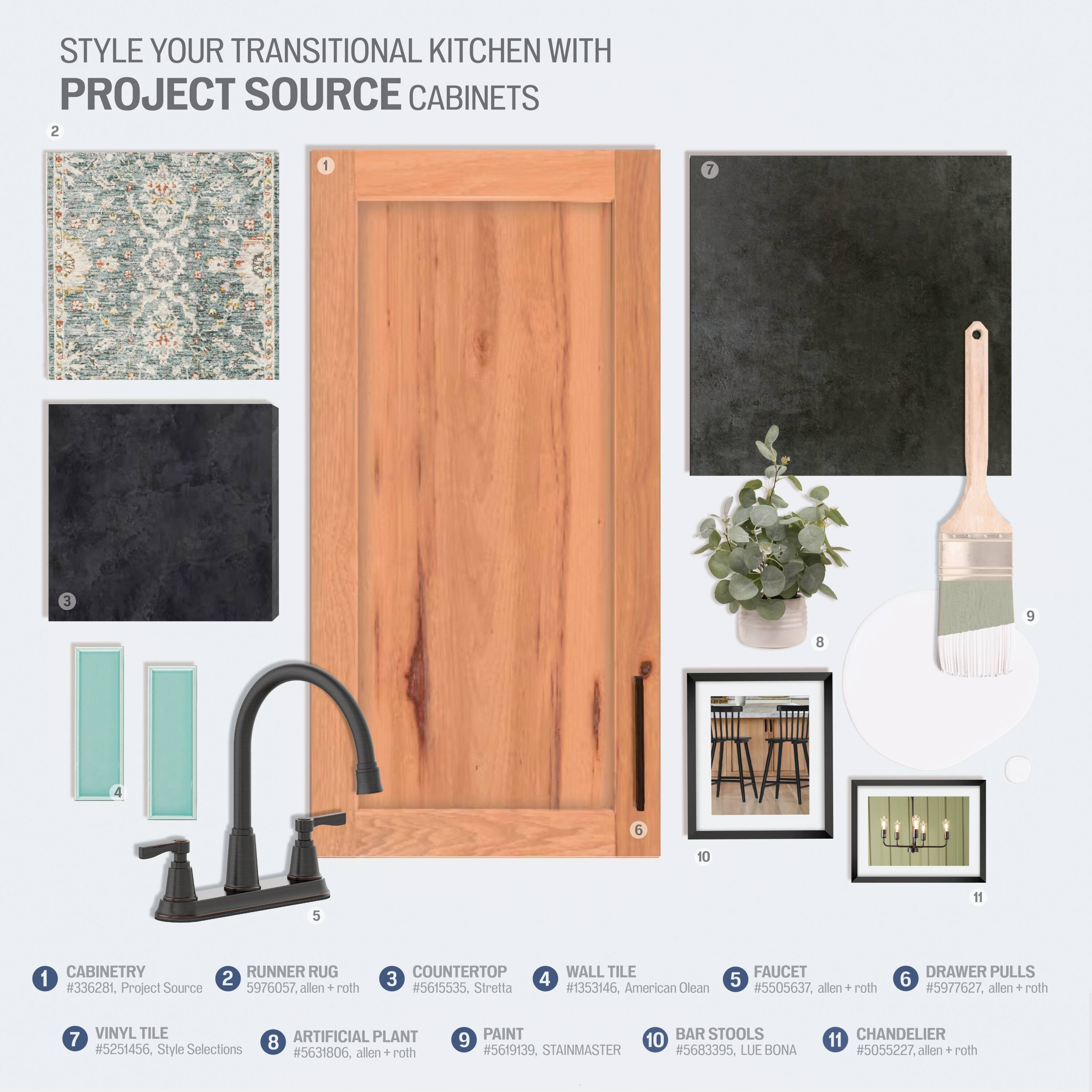 Project Source U1884RH Cabinets-Kitchen - View #3