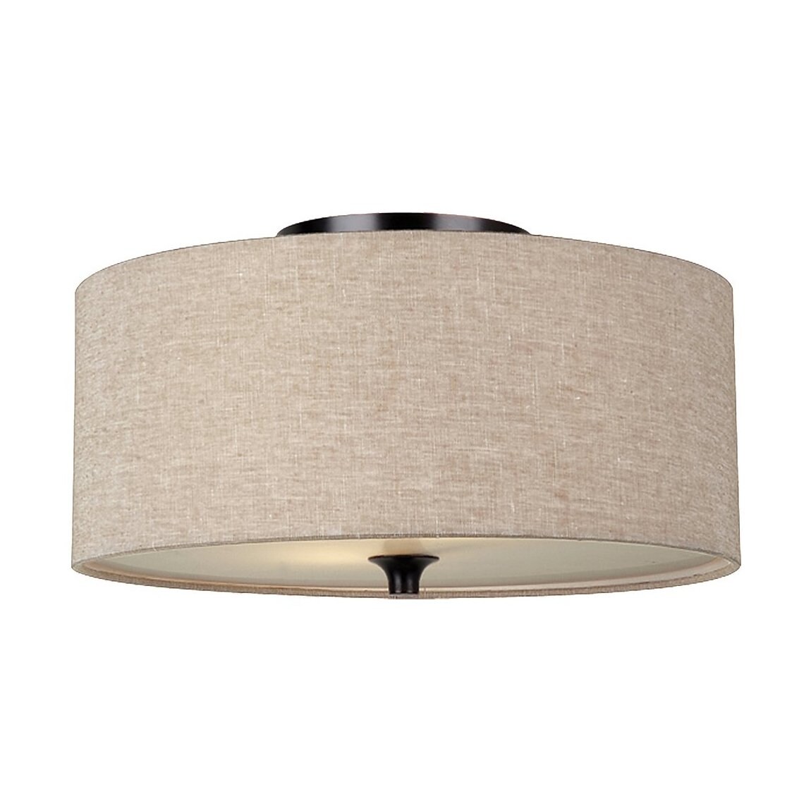 Generation Lighting 75952-710 Stirling 1-Light 14-in Burnt Sienna Flush Mount Light