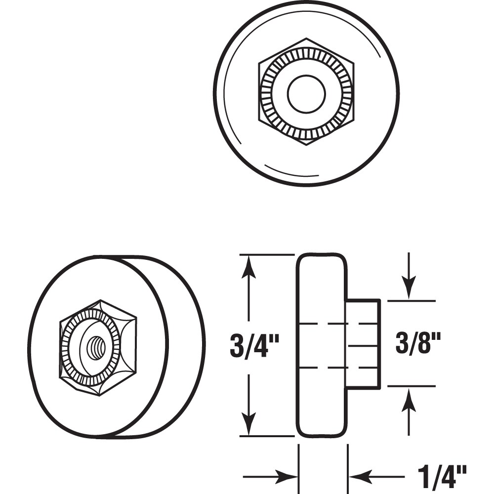 Prime-Line M 6152 Tub-Shower-Door-Rollers - View #3