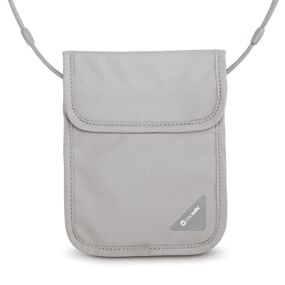 Pacsafe  Coversafe X75 Anti-theft RFID Blocking Neck Pouch Neutral Grey