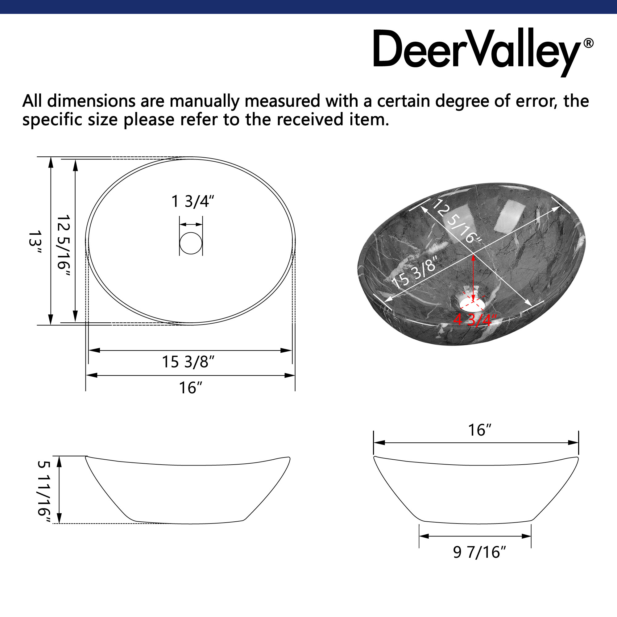 DeerValley DV-1V0089 Bath-Sink - View #7