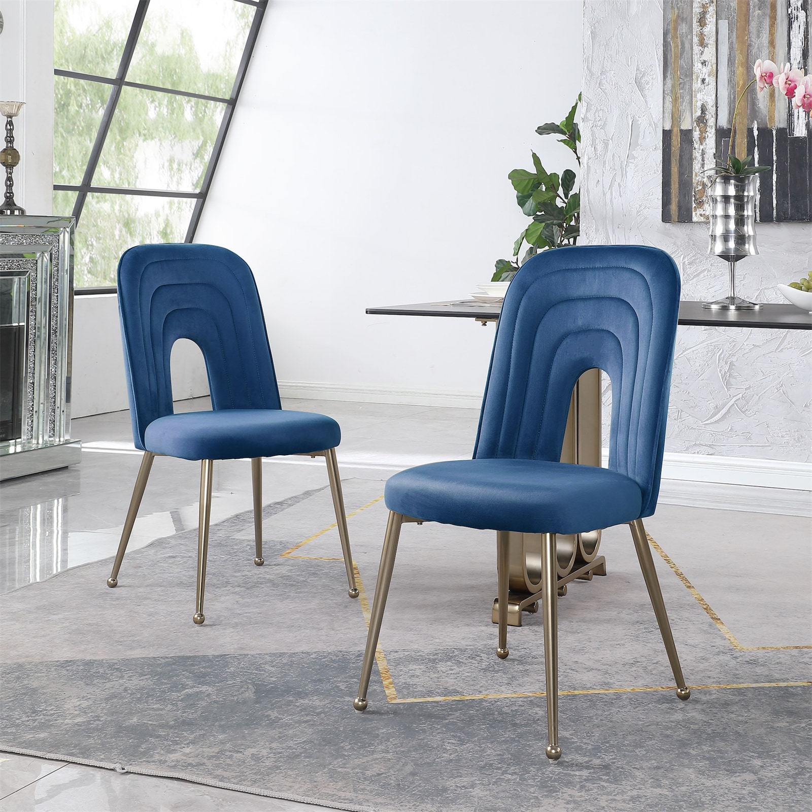 Bestcosty Contemporarymodern Upholstered Dining Side Chair Metal Frame In The Dining Chairs 