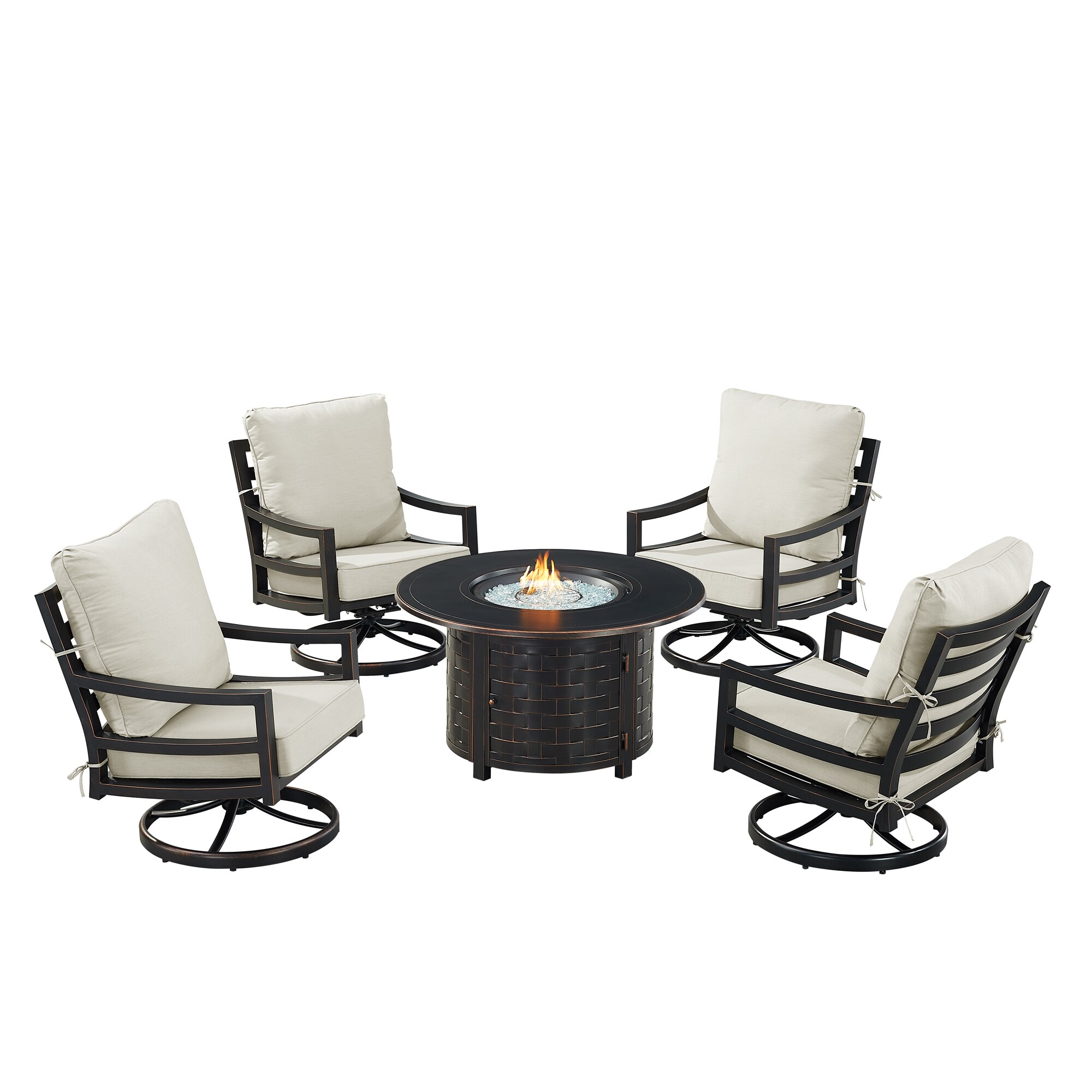 Oakland Living HUDSON4CHRICOLGCU Patio-Conversation-Sets - View #2