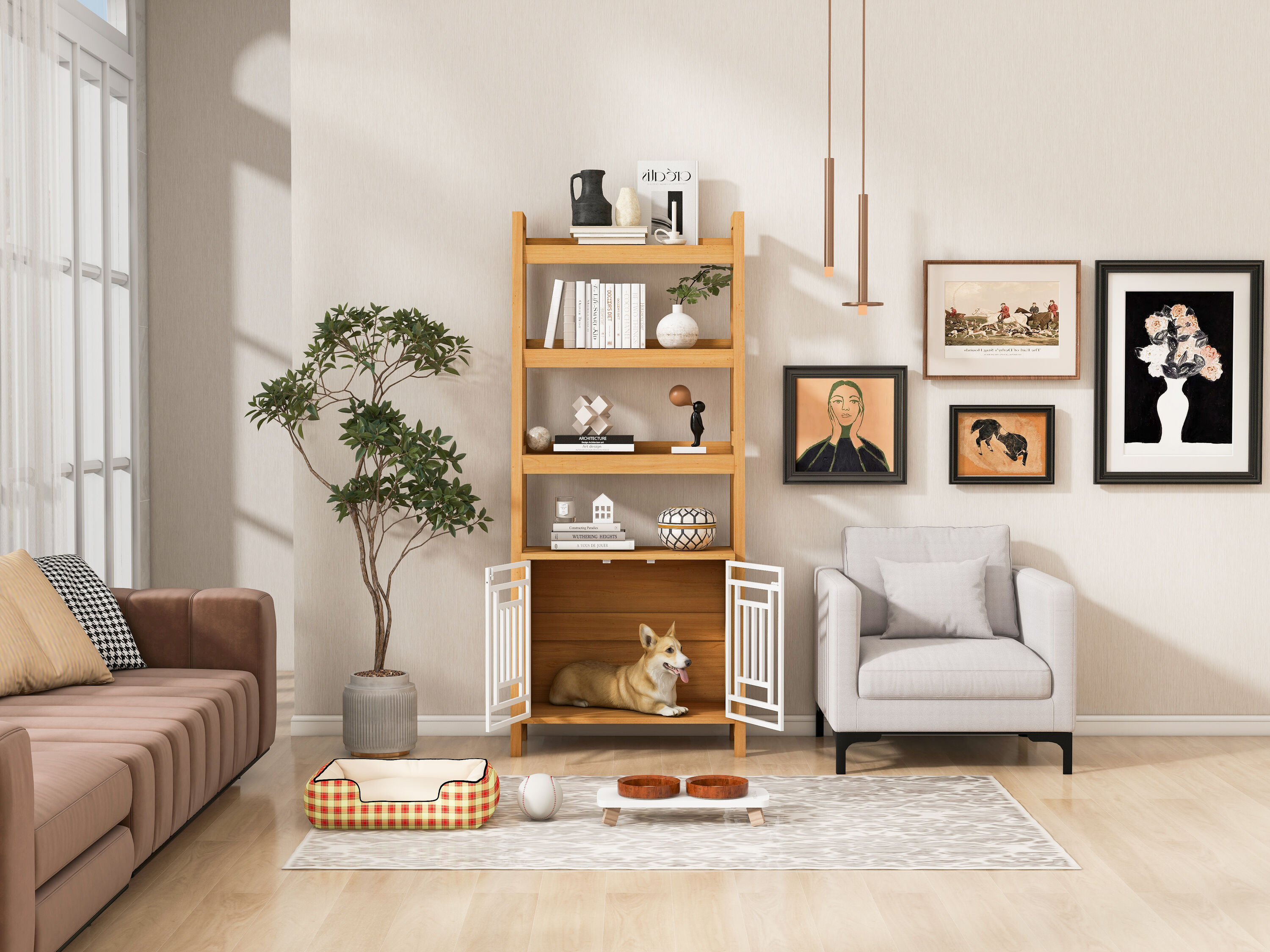 ModernLuxe L3P-N843P256446W bookcases - View #5