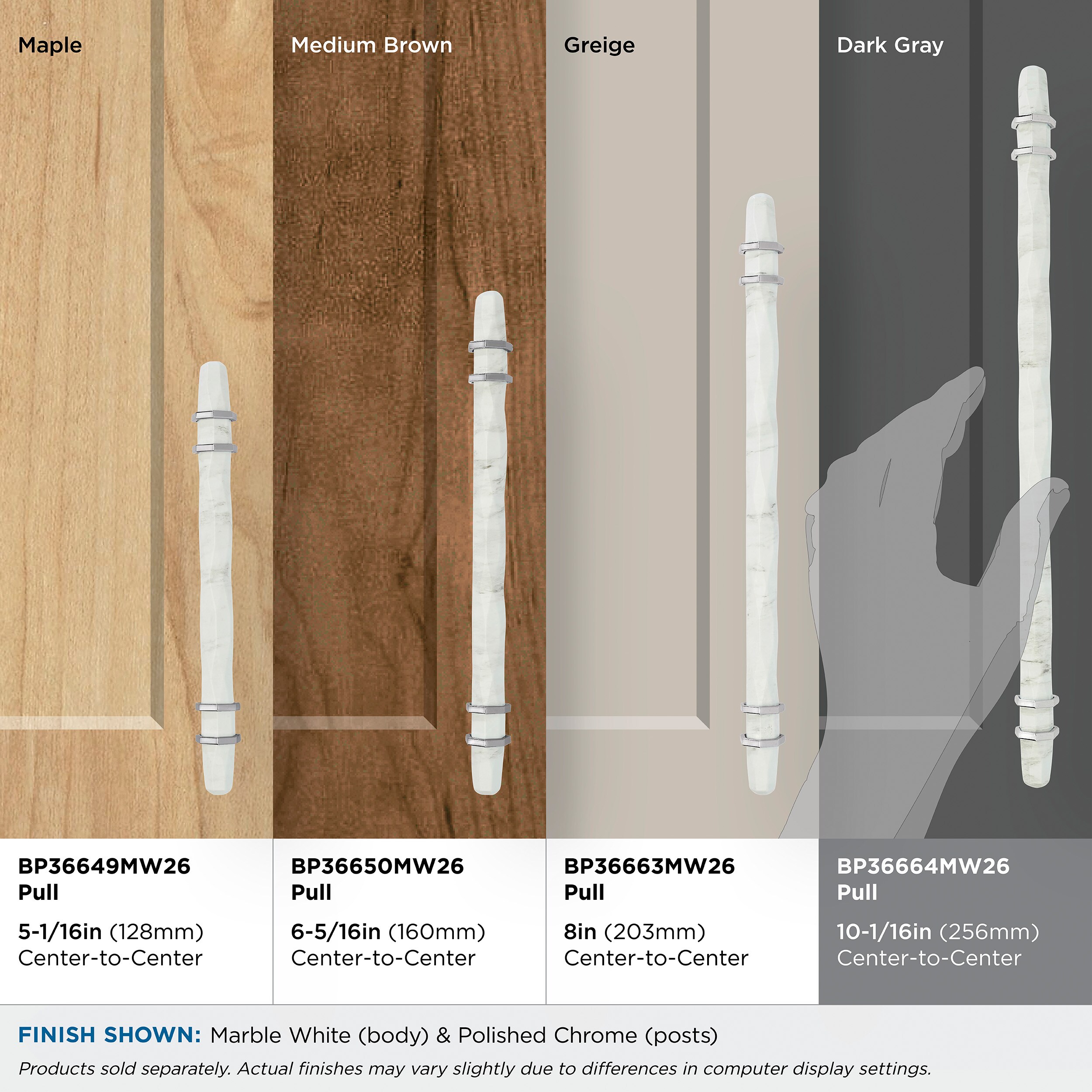 Amerock BP36664MW26 Cabinet-Pulls - View #4