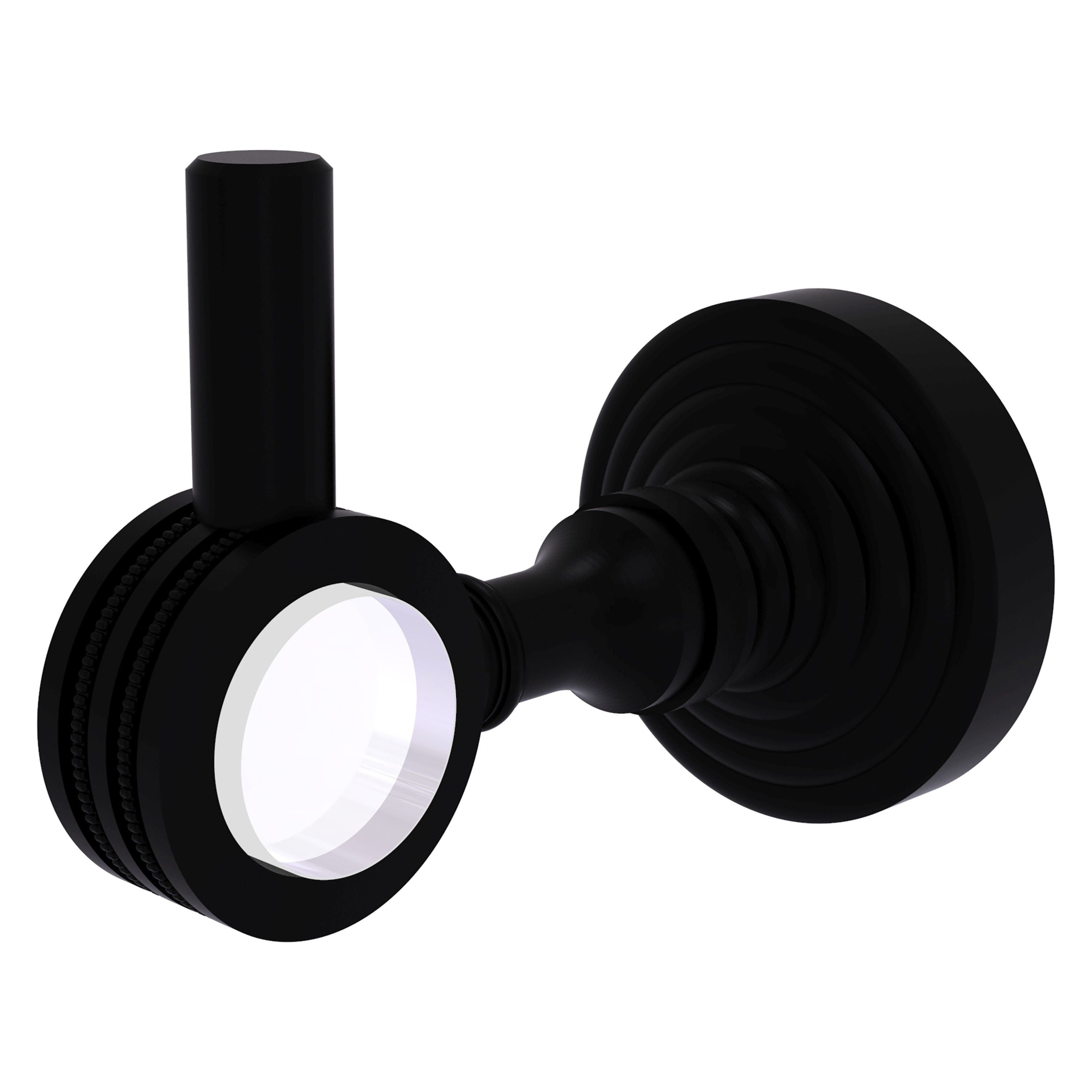 Allied Brass PG-20D-BKM Pacific Grove Matte Black Single -Hook Wall mount Towel Hook