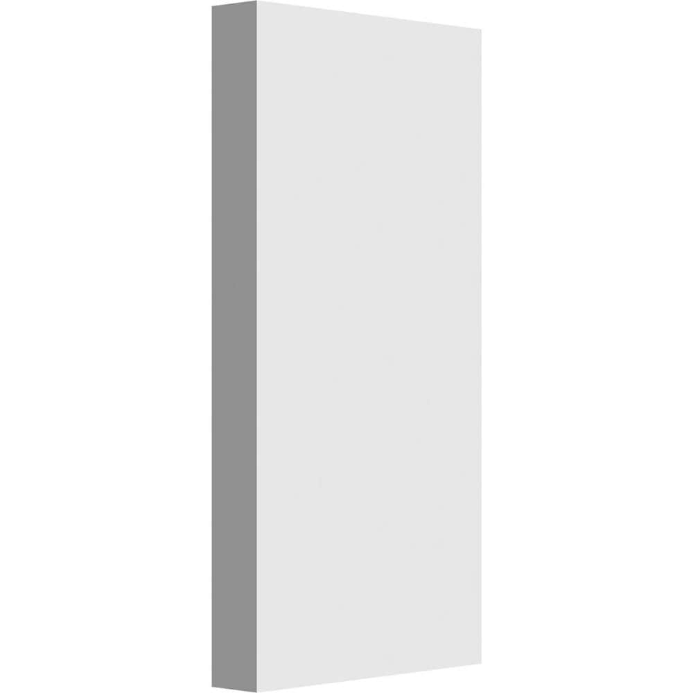 Ekena Millwork PBP040X080X075FOS00 Standard Foster with Square Edge 4-Inches x 8-Inches Primed PVC Plinth