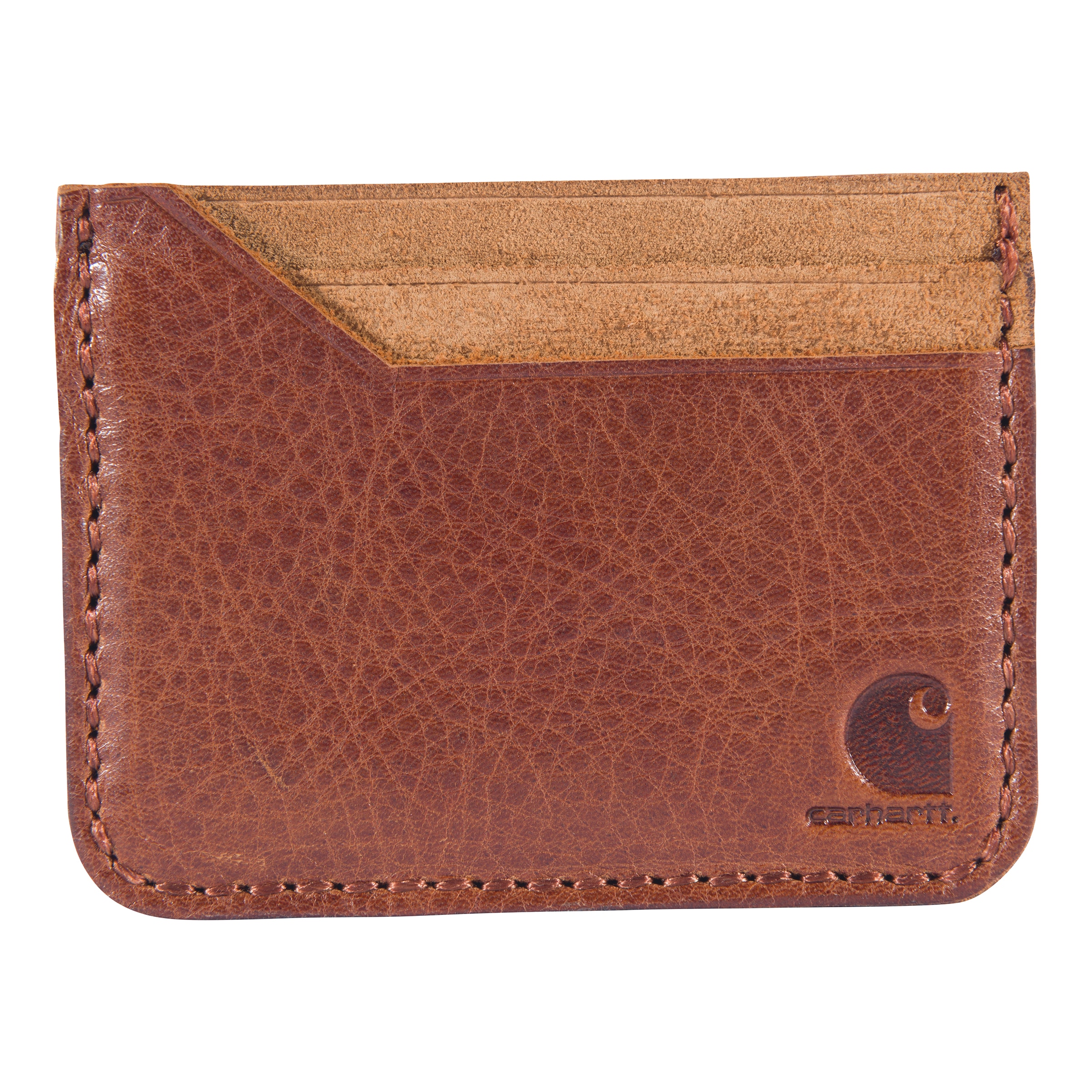 Carhartt B000039020199 1.57x5.12x5.12 Brown Leather Softshell Wallet