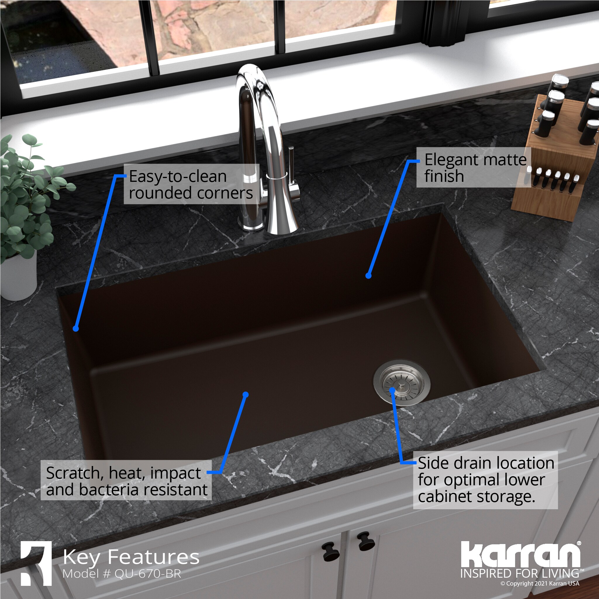 Karran QU-670-BR-PK1 Kitchen-Sinks - View #8