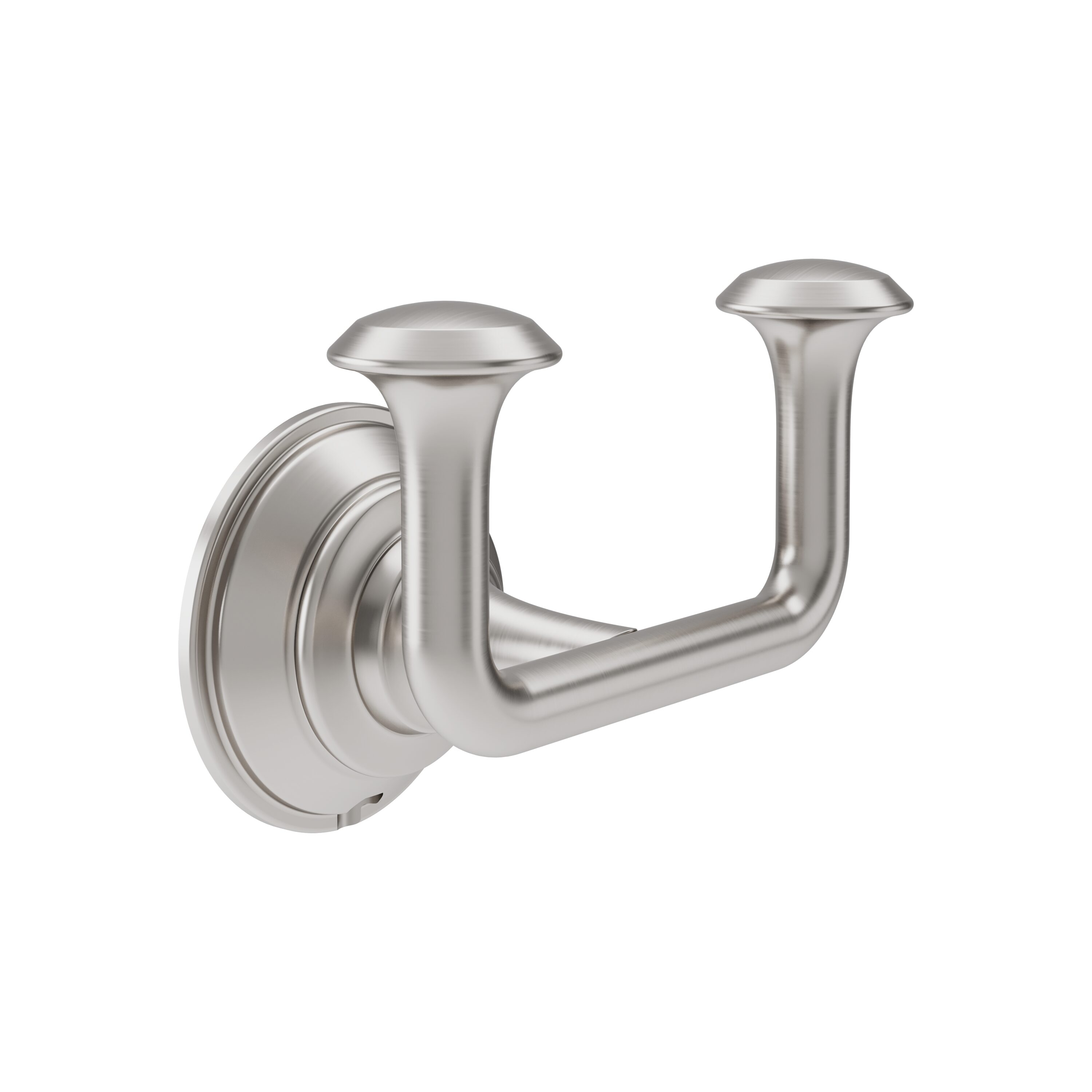 Symmons 583DRHSTN Braston Satin Nickel Double -Hook Wall mount Towel Hook