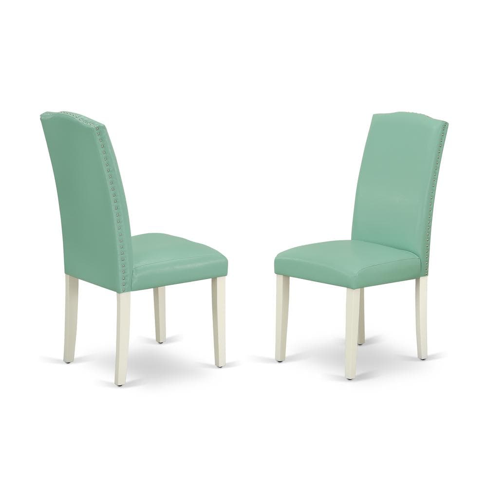 East West Furniture Dining Room Set Linen White HLEN3-LWH-57 at Lowes.com