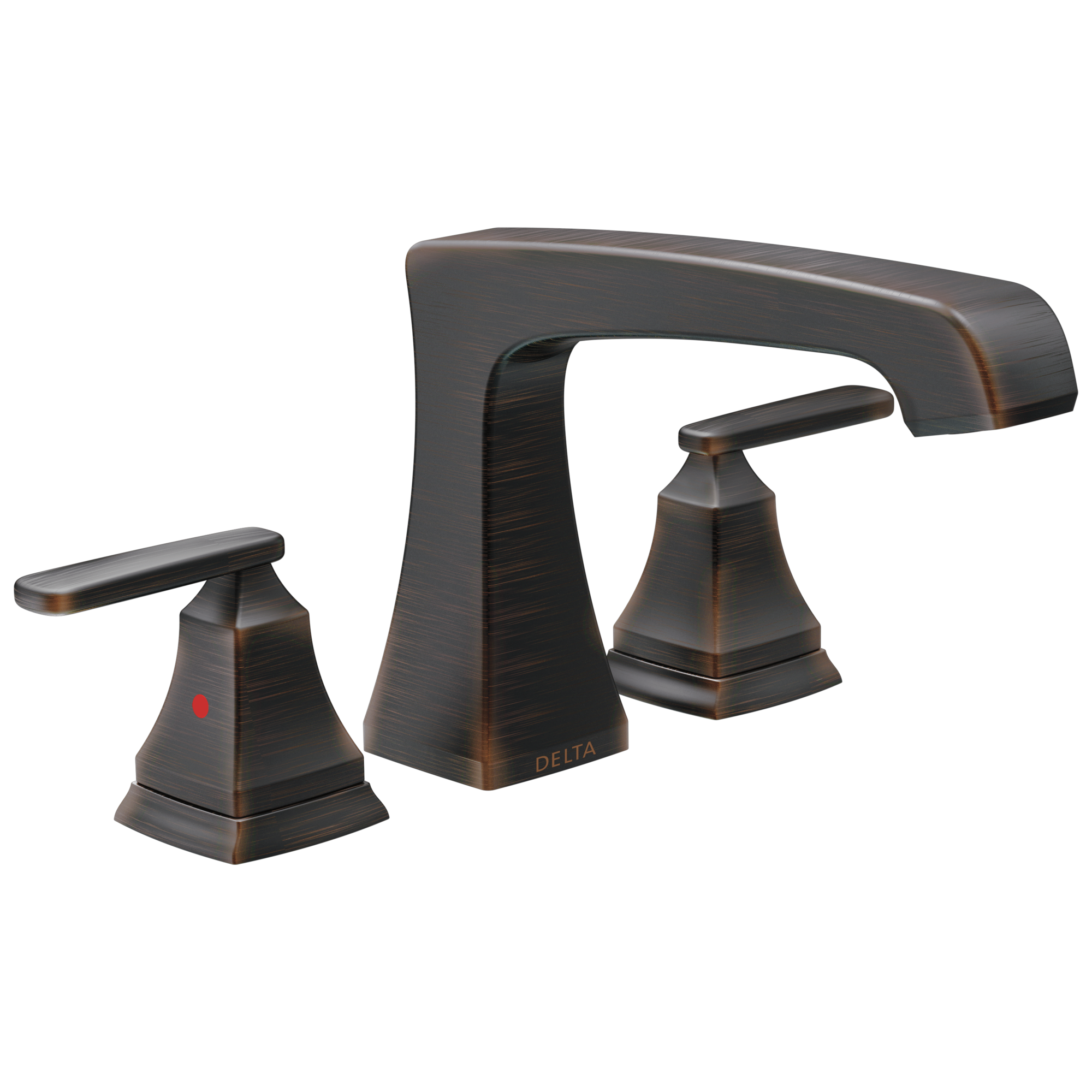 Delta T2764-RB Ashlyn Venetian Bronze 2-handle Deck-mount Roman High-arc Bathtub Faucet