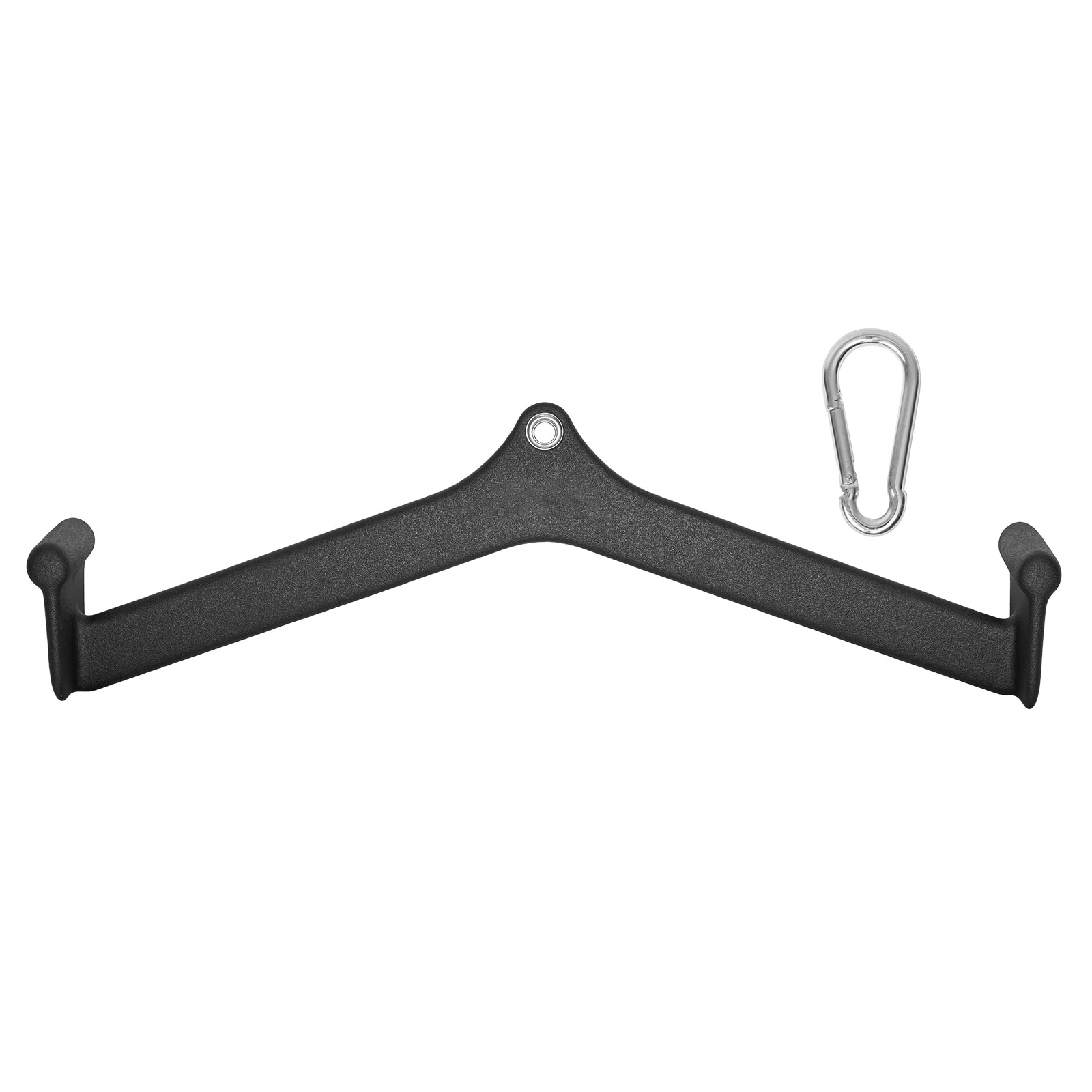 VEVOR LAT Pulldown Attachment Cable Machine Rowing V-bar Attachment Tricep Pull Down Bar Back Strength Training Rubber Coated Handle Grip Bicep Curl Tricep Lat Pulldown Bar for Home Gym Fitness