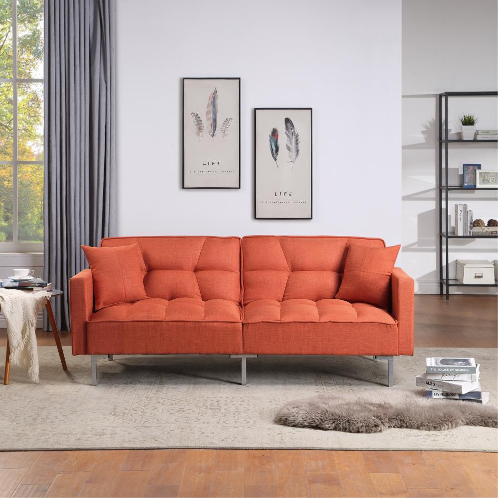 Boyel Living Sofa Bed Orange Contemporary/Modern Sofa Bed in the Futons ...