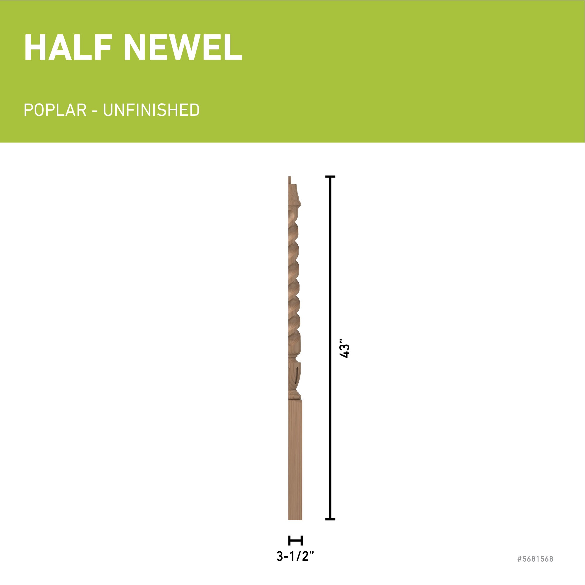 L.J. Smith Stair Systems LJT-3010 1-2-P Interior-Stairpart-Newel-Posts - View #3