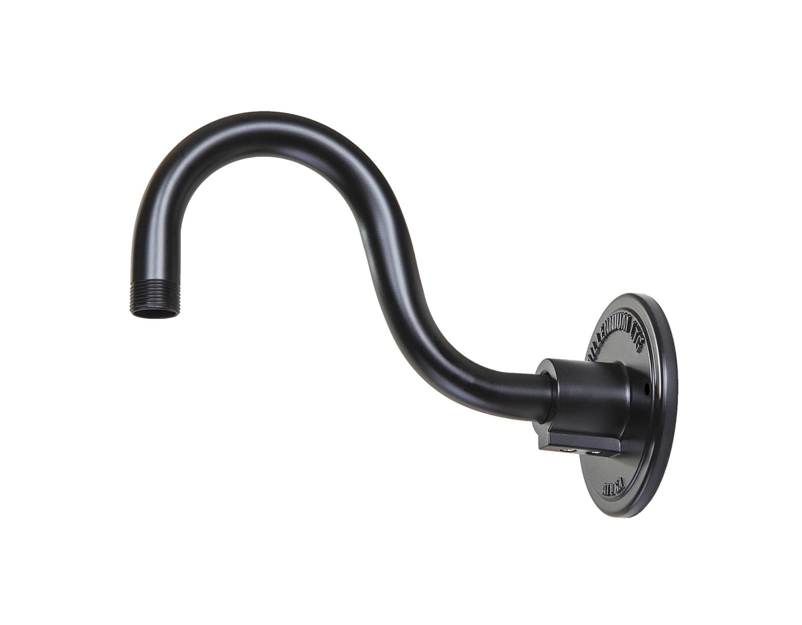 Millennium Lighting - R Series Aluminum Satin Black Outdoor Gooseneck Pendant Stem Light Kit