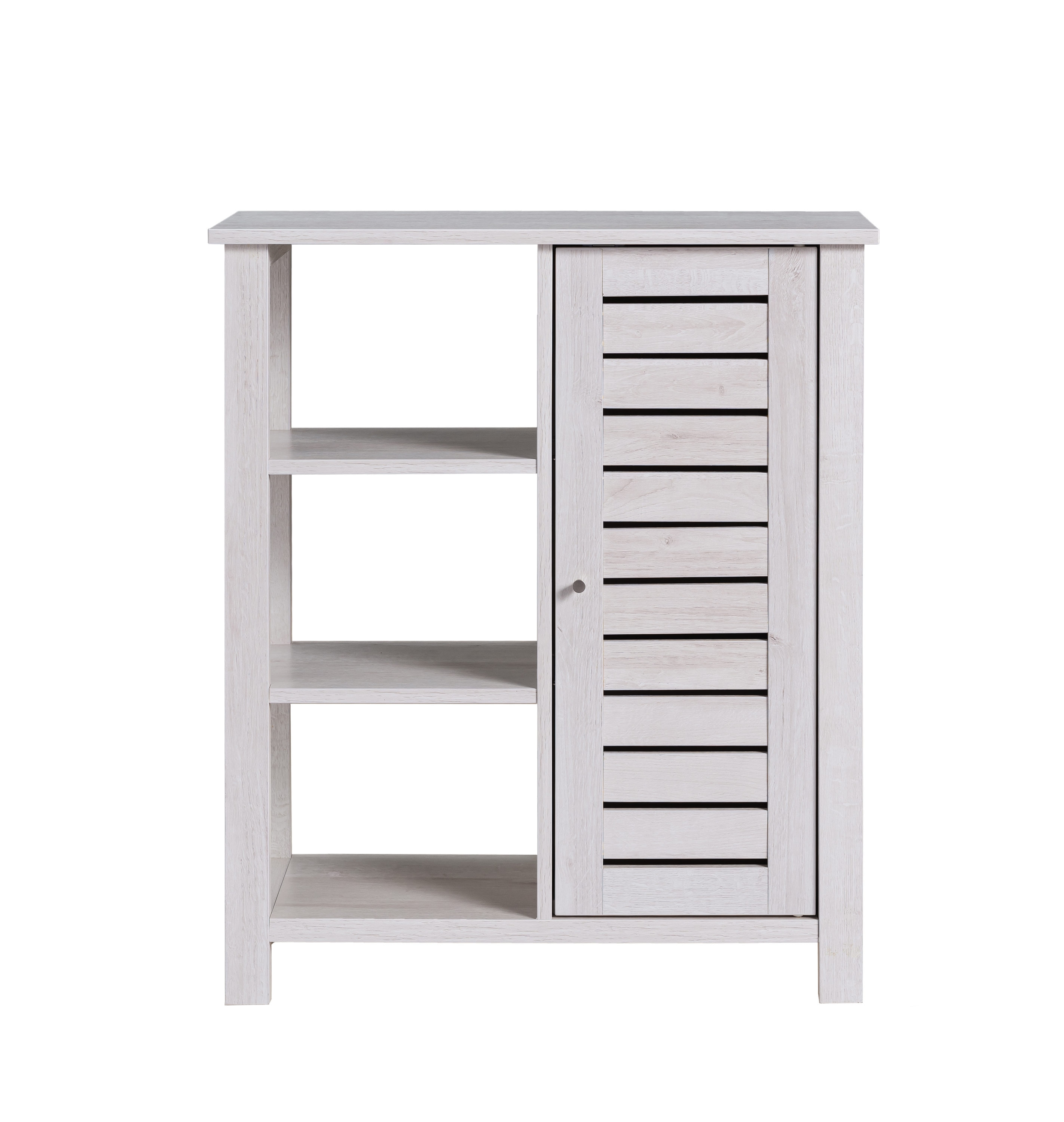 White and oak online shoe cabinet