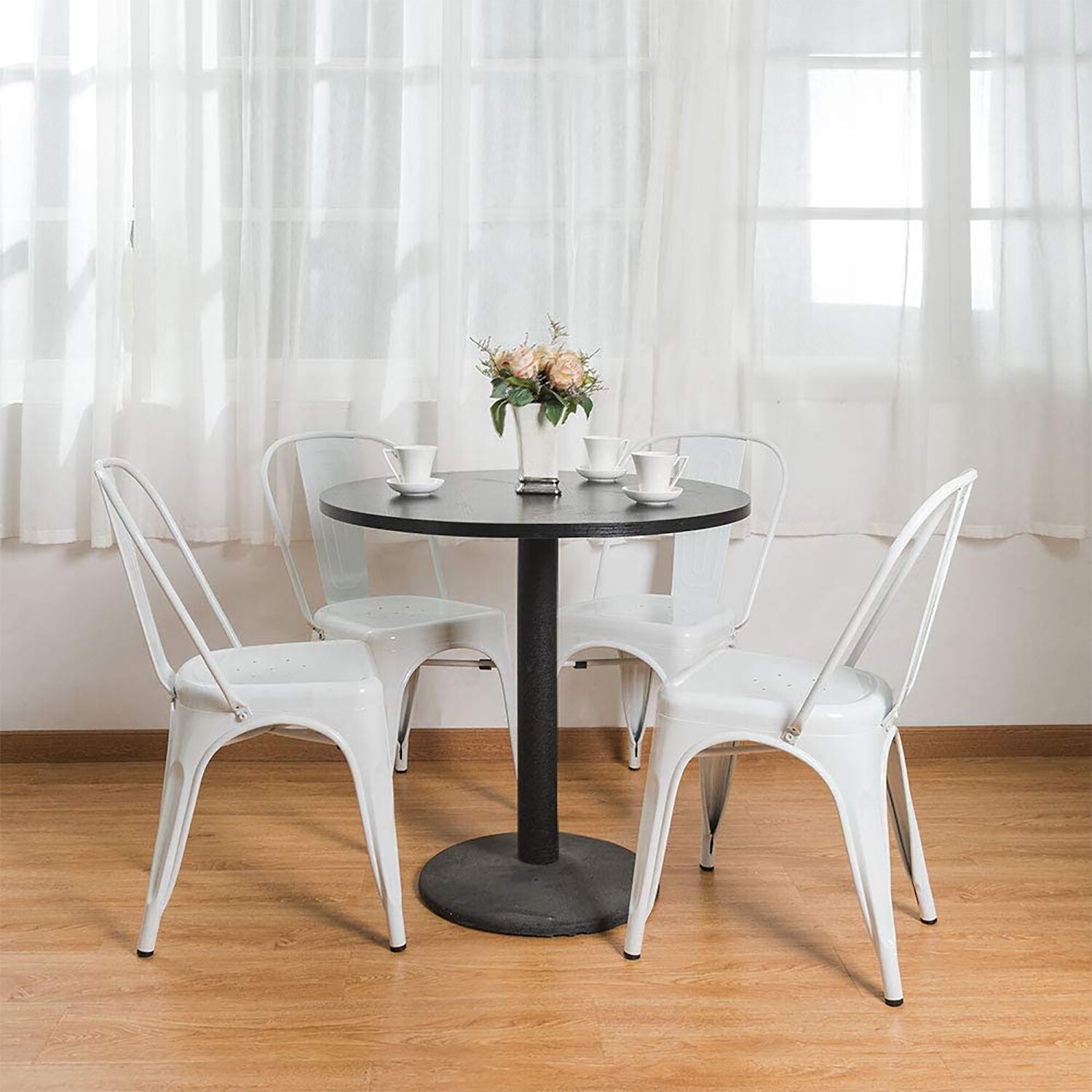 CASAINC YY0001A-WH Dining-Chairs - View #2