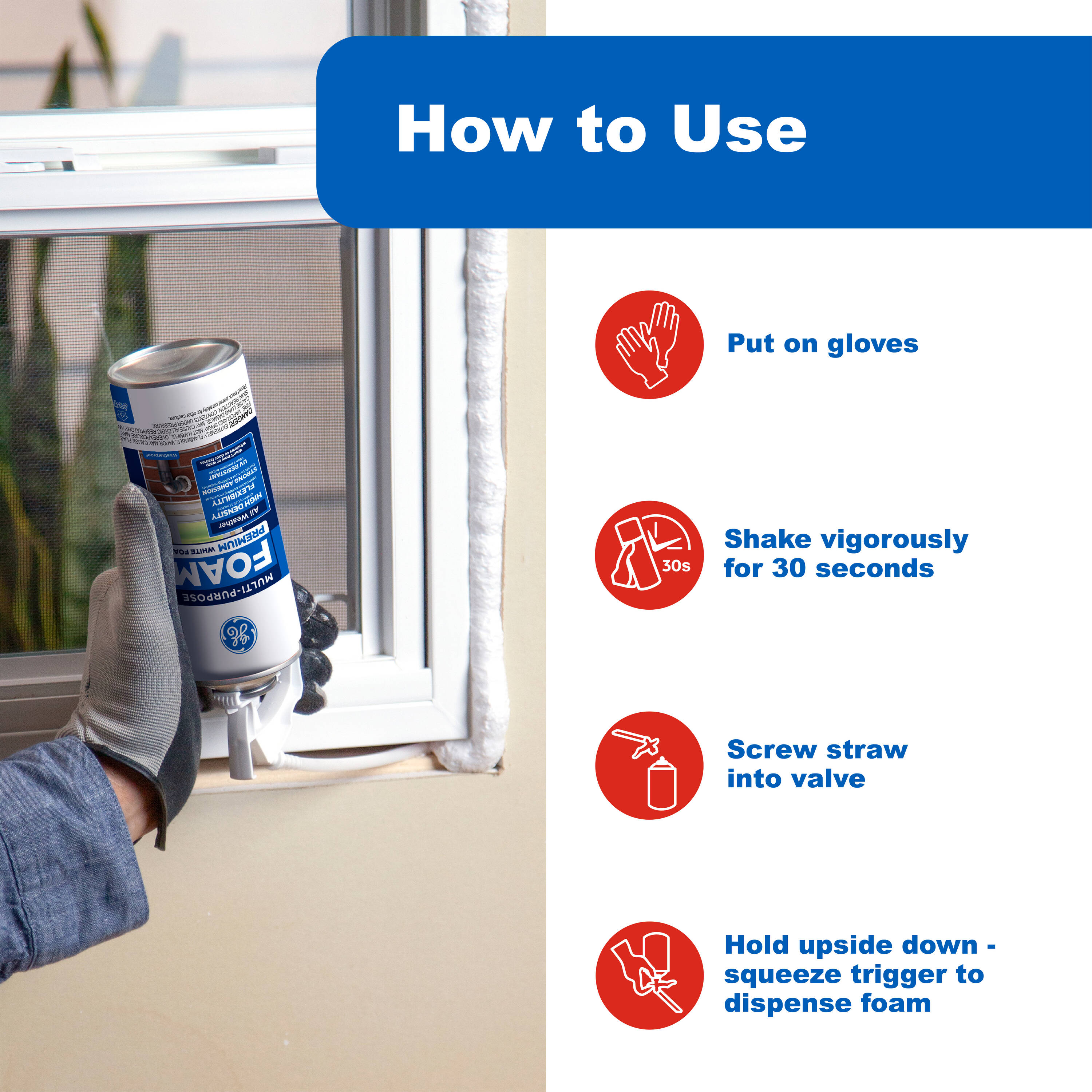 Gorilla Glue Multi-Purpose 12-oz Straw Indoor/Outdoor Spray Foam Insulation  in the Spray Foam Insulation department at