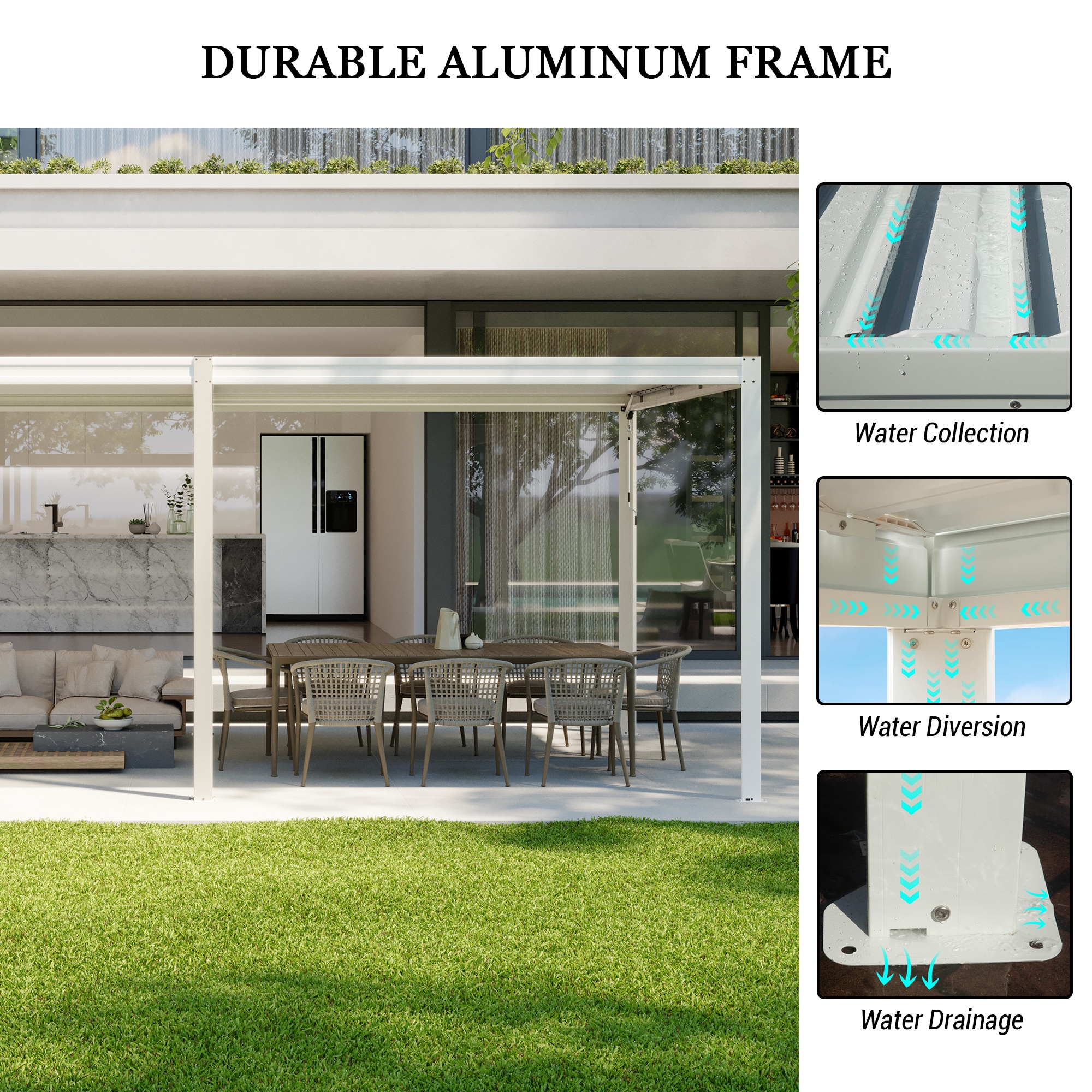 Mondawe MD-LGMF1632-W Pergolas-2 - View #5