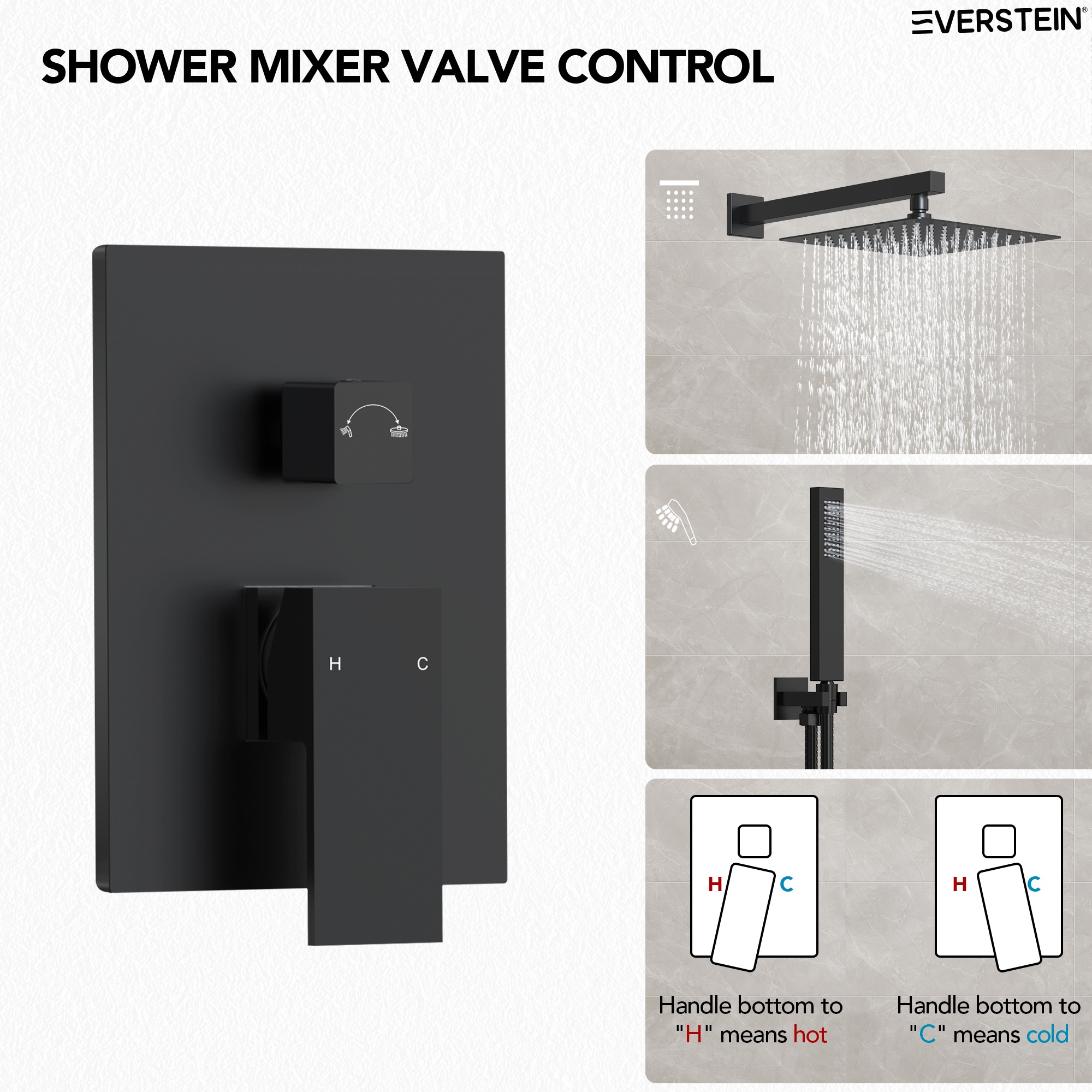 EVERSTEIN Q-894-OTOP Showerhead-Bar-Panels - View #4