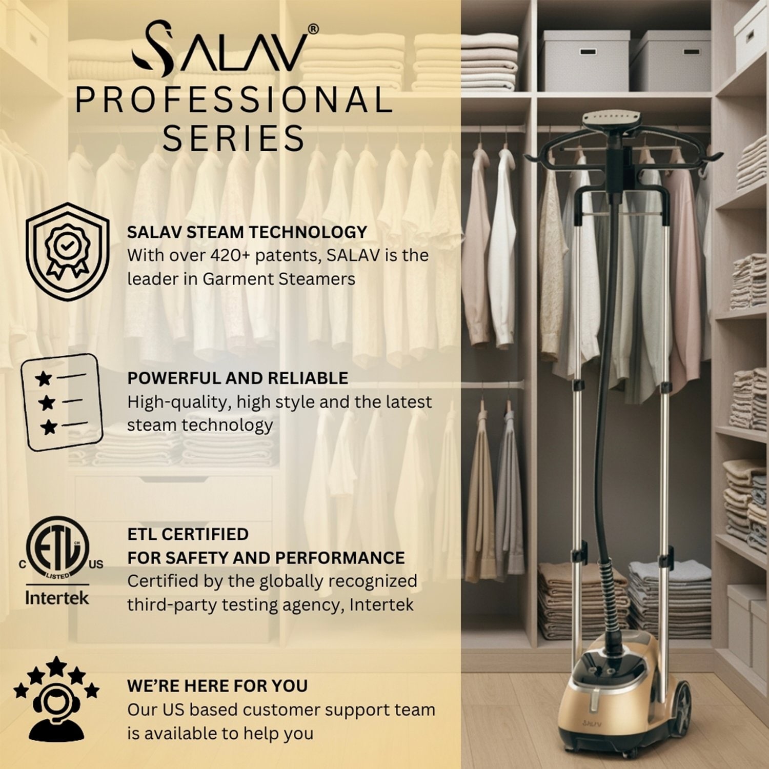 Salav 49AUTO GOLD Fabric-Steamers - View #9