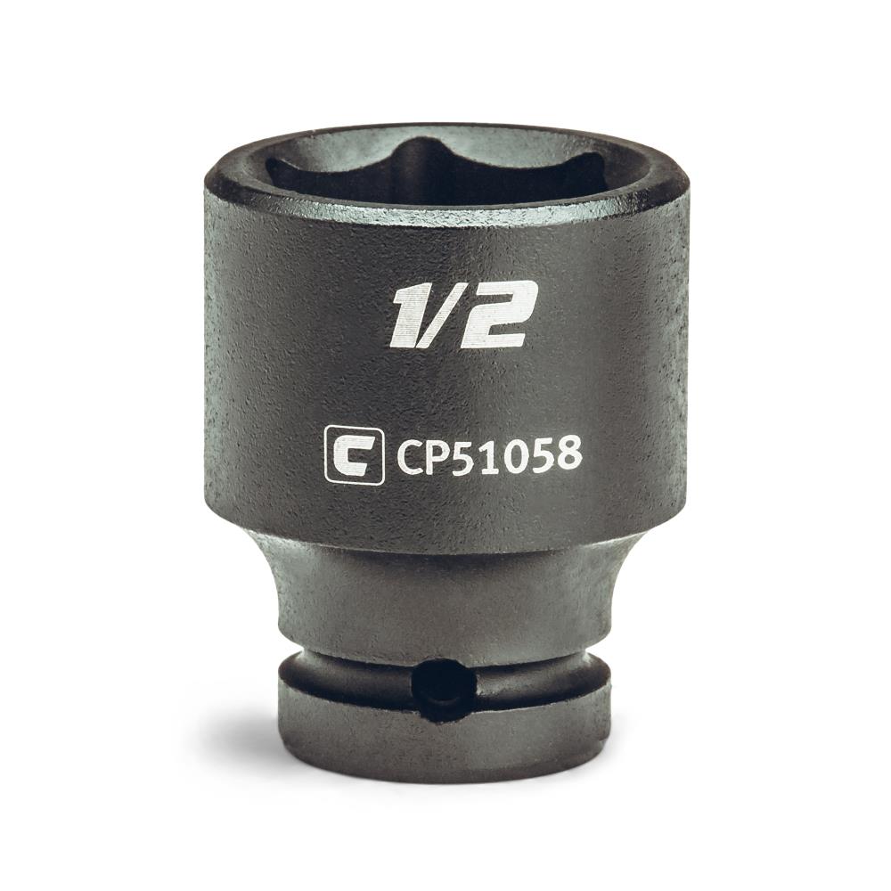 Capri Tools CP51058 Standard (SAE) 1/4-in Drive 1/2-in 6-point Impact Socket Individual