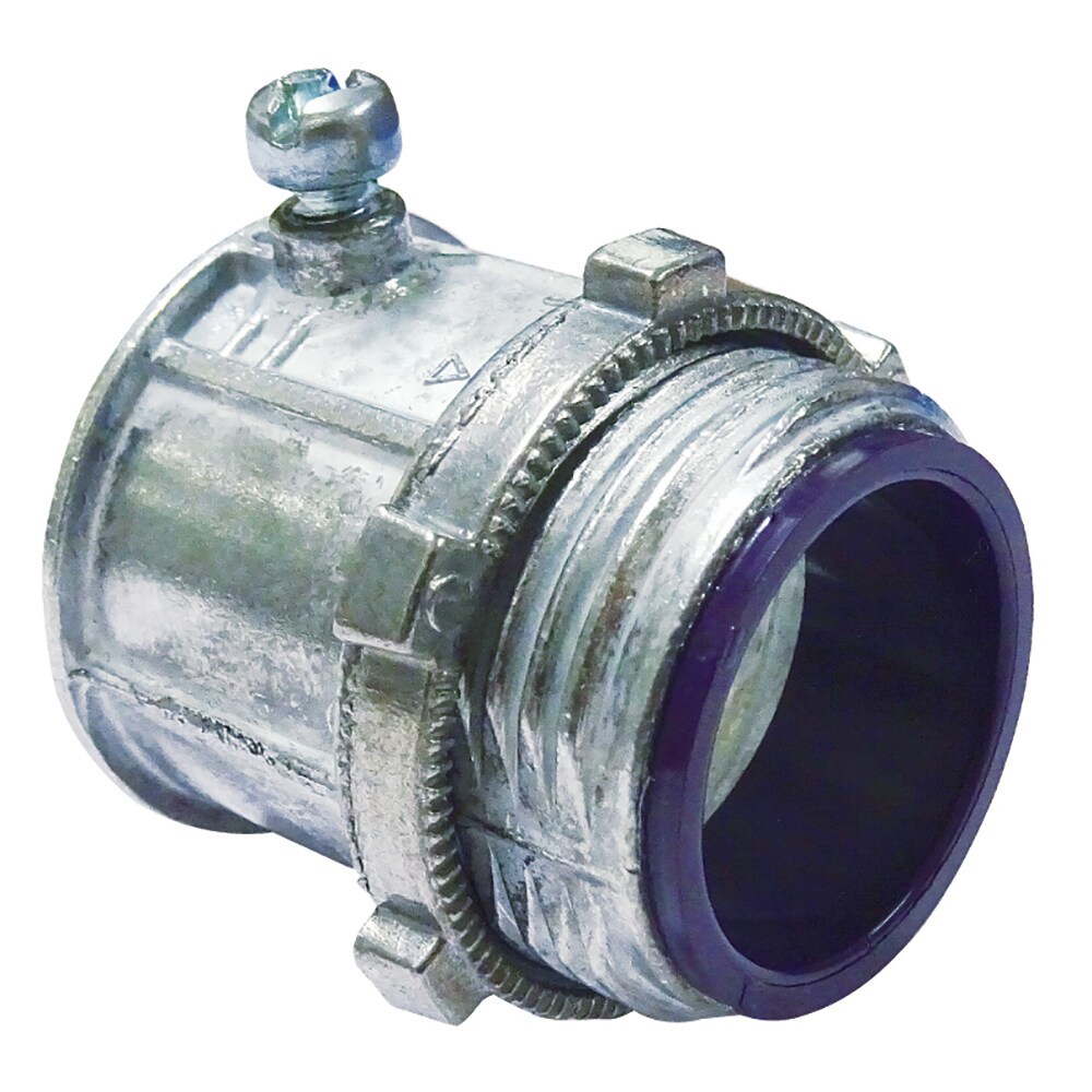 Sigma ProConnex 65234C 1-1/2-in Electrical (EMT) Liquid tight Zinc Set Screw Connector Conduit Fittings (10-Pack)
