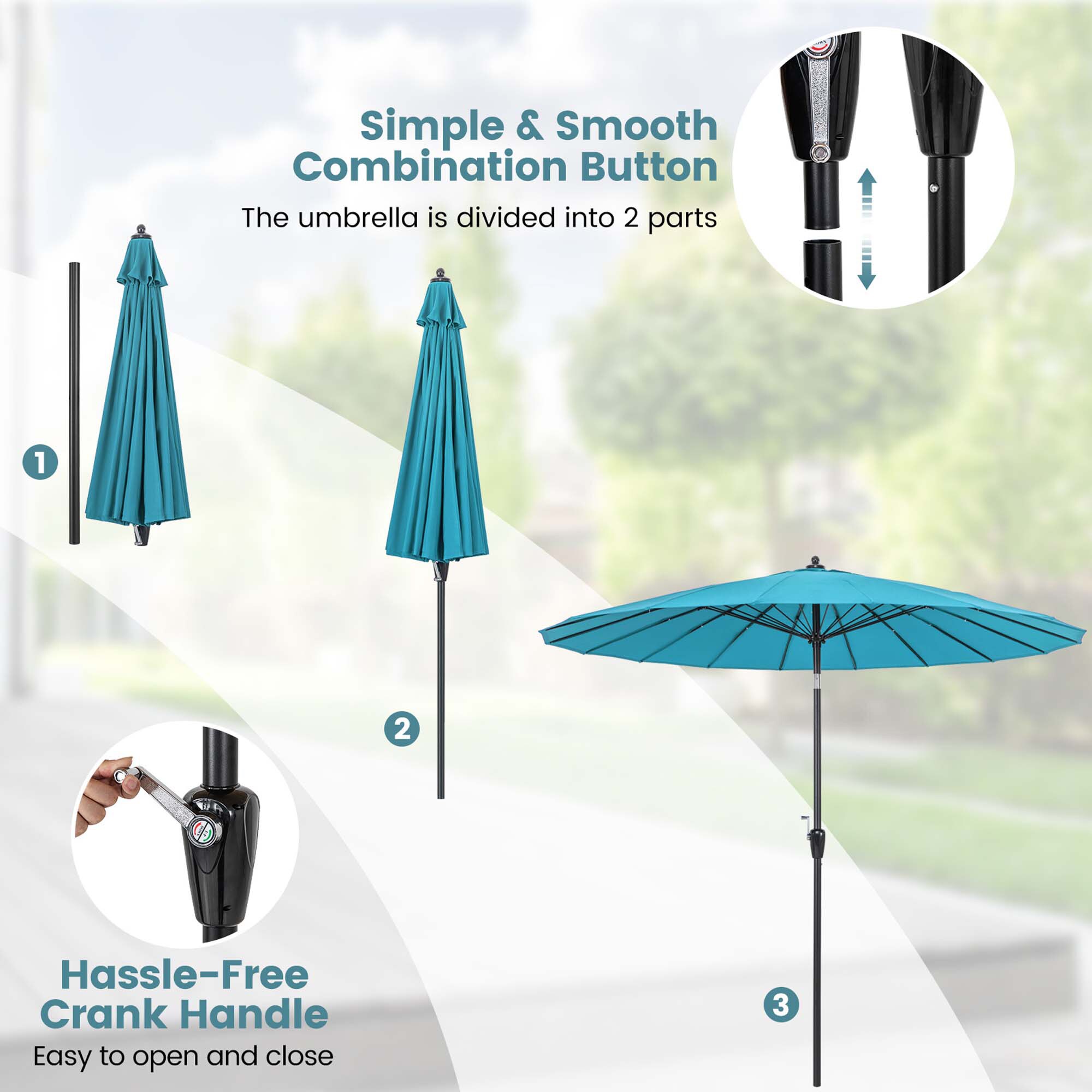 Costway HCST00614 Umbrellas-2 - View #4